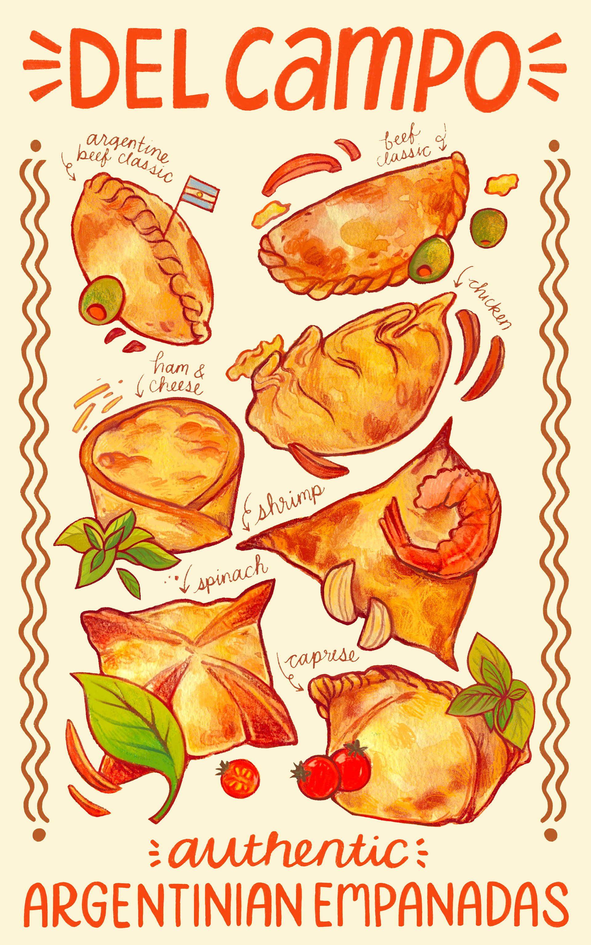 Poster for Del Campo Empanadas Restaurant