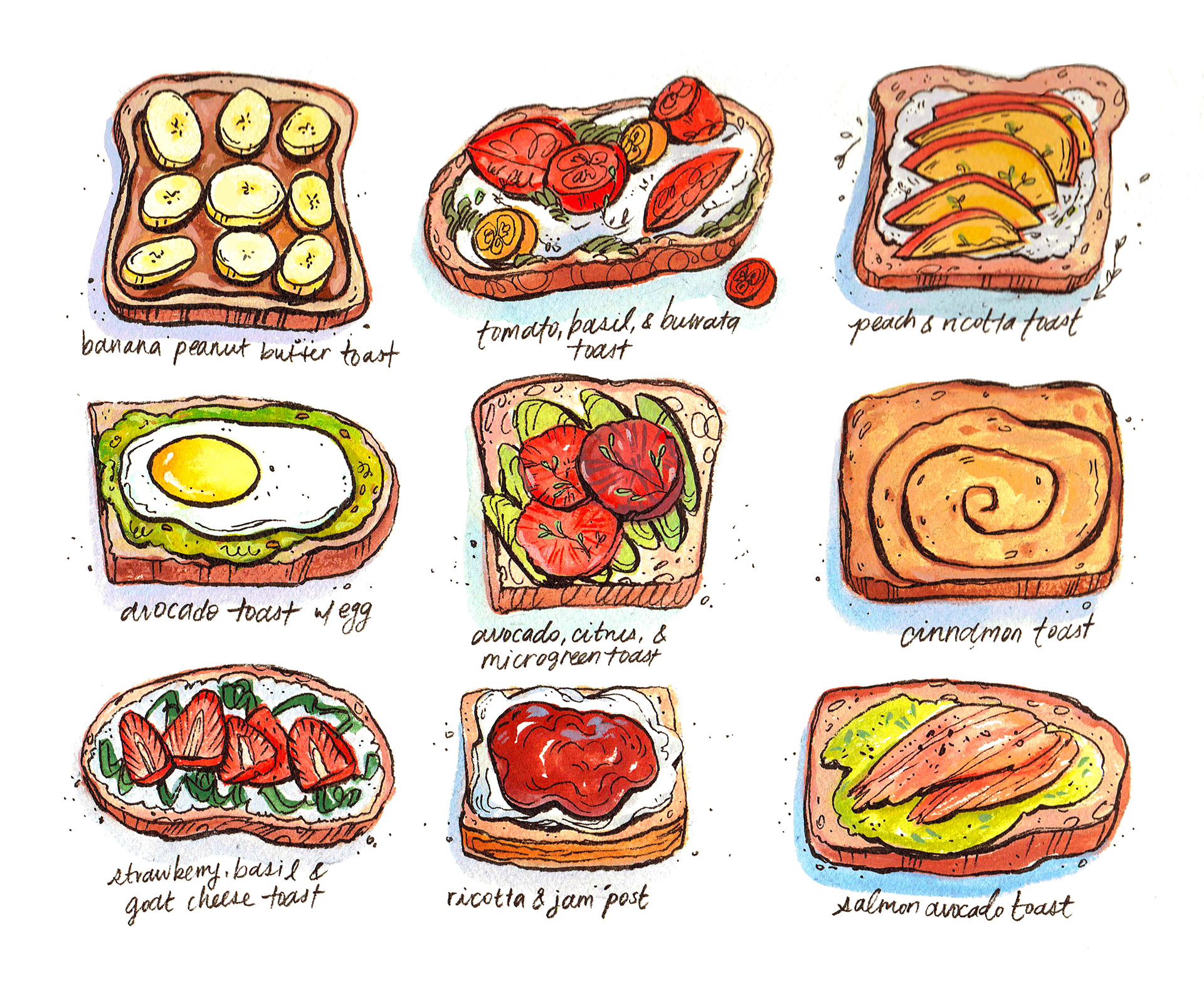 9 Types of Toast