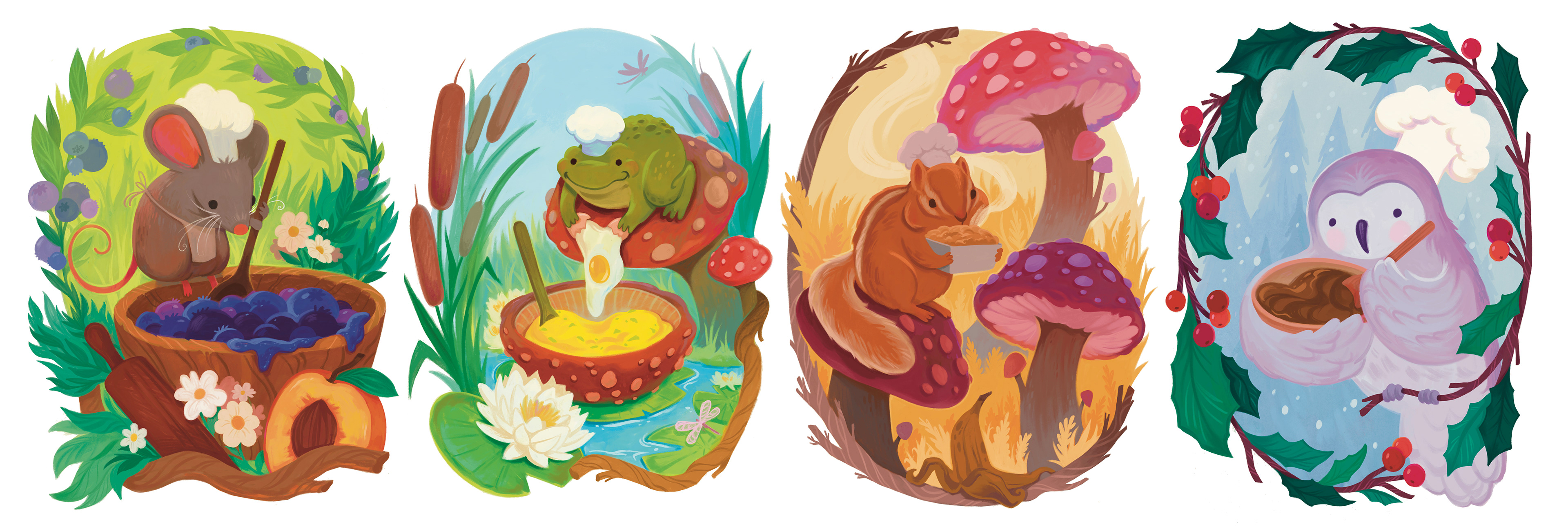 Seasonal Bakers; Procreate 2024