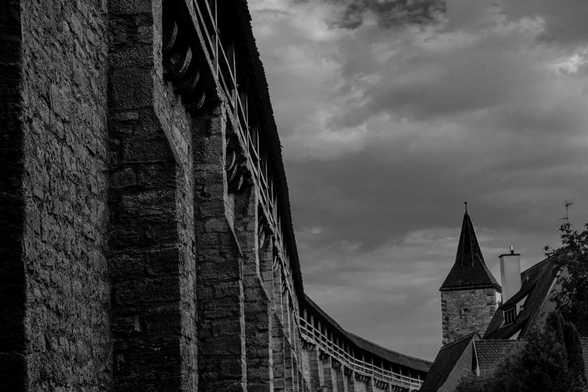 Wall, Rothenburg, Deutschland - 2018