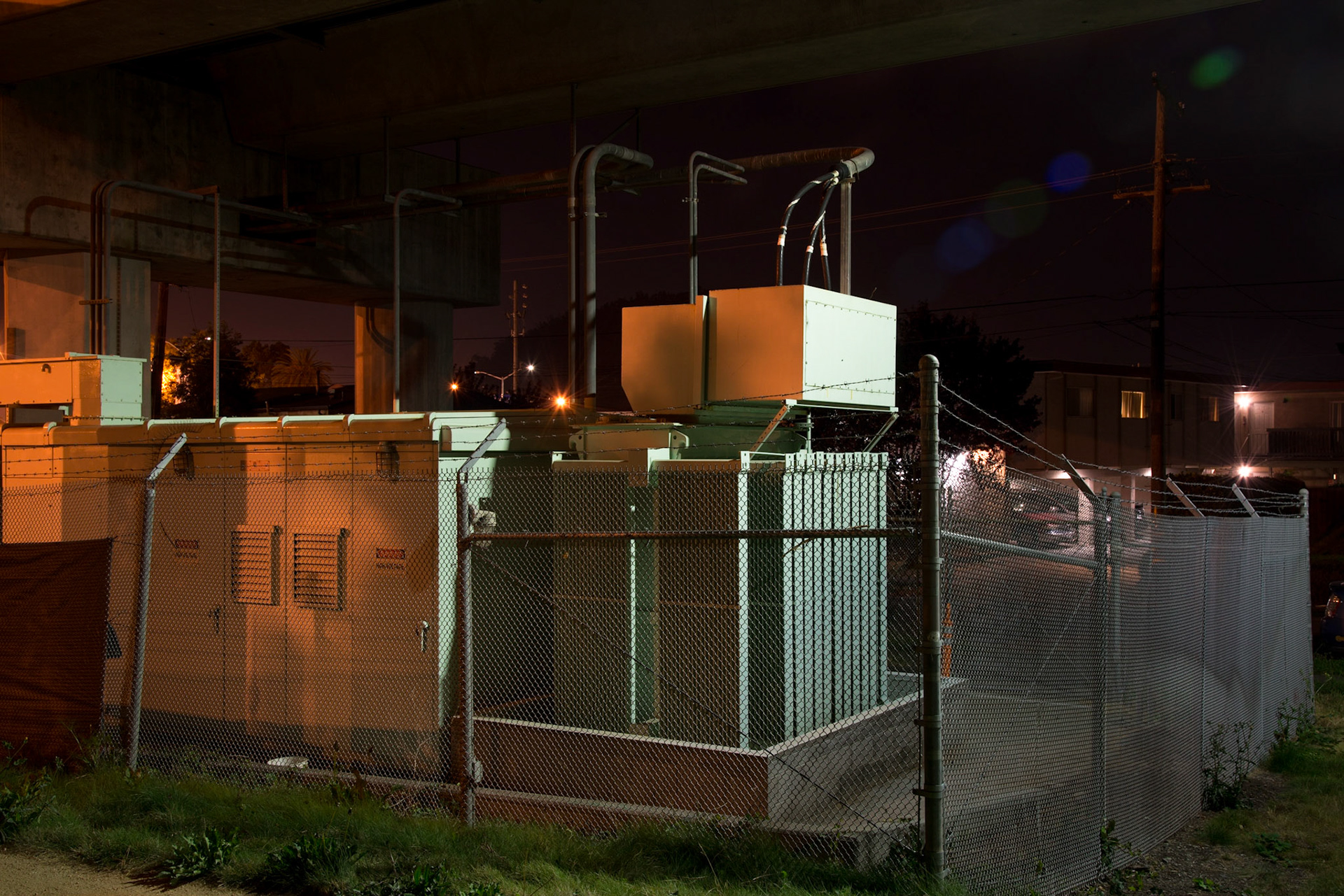 "Ohlone Greenway, 9:19 pm," El Cerrito CA, 2016