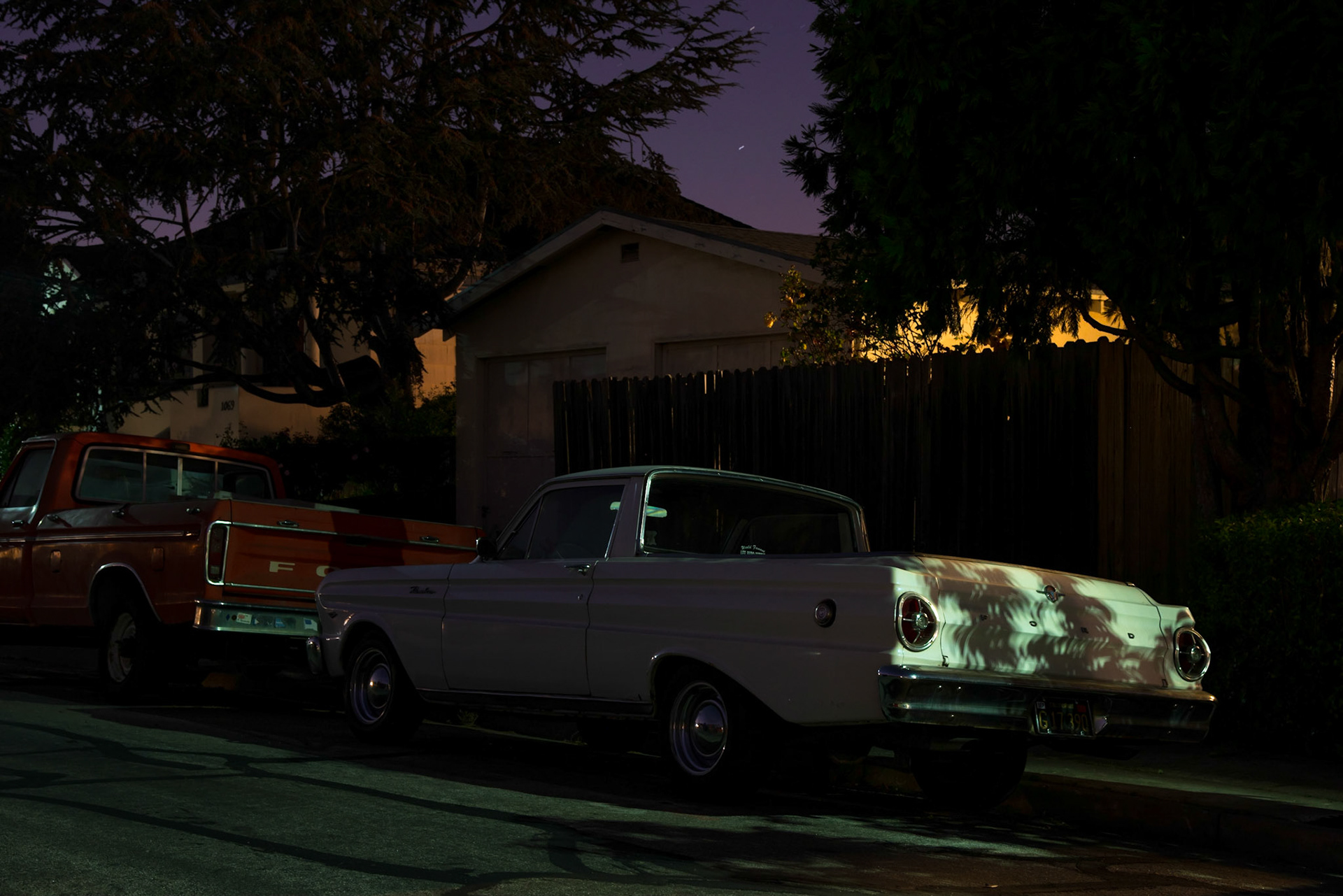 "Cornell Ave, 11:05 pm," Albany CA, July 2016