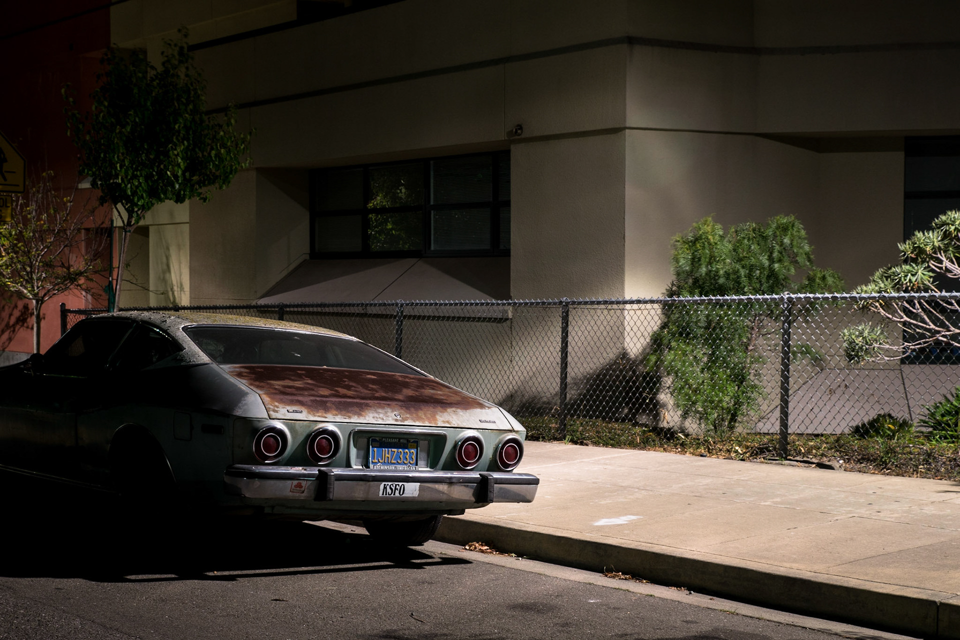 "Brighton Ave, 9:20 pm," Albany, CA. August, 2014.