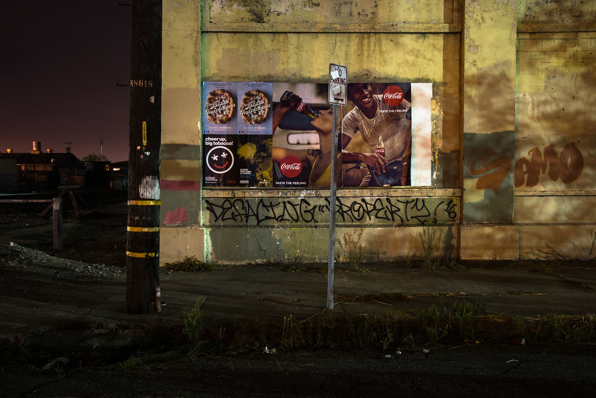 "Camelia St., 9:39 pm," Berkeley CA, August, 2016