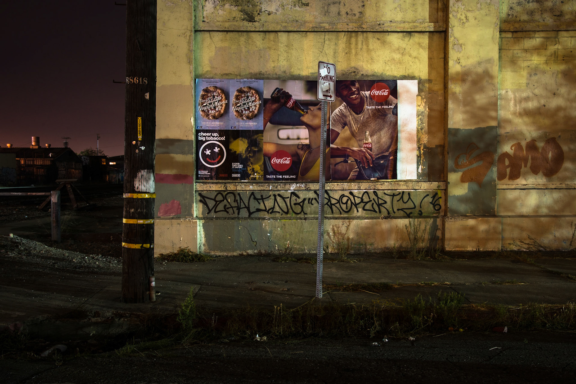"Camelia St., 9:39 pm," Berkeley CA, August, 2016