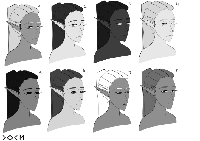 Forest Character Face Concepts