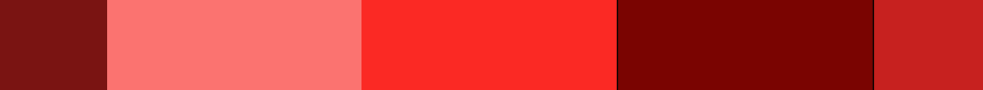 Monochromatic red color palette
