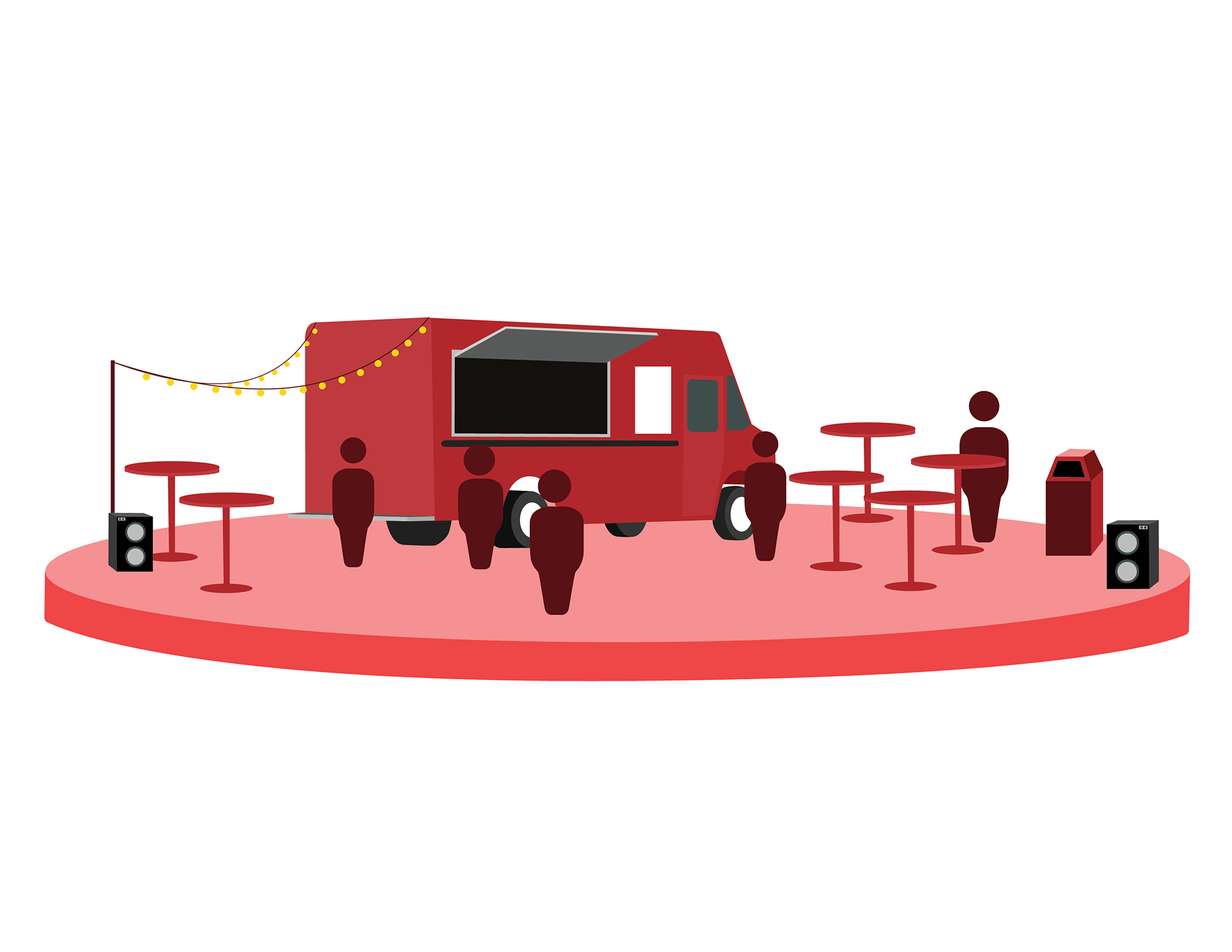Digital module showing the environment of the truck and its surrounding atmosphere.