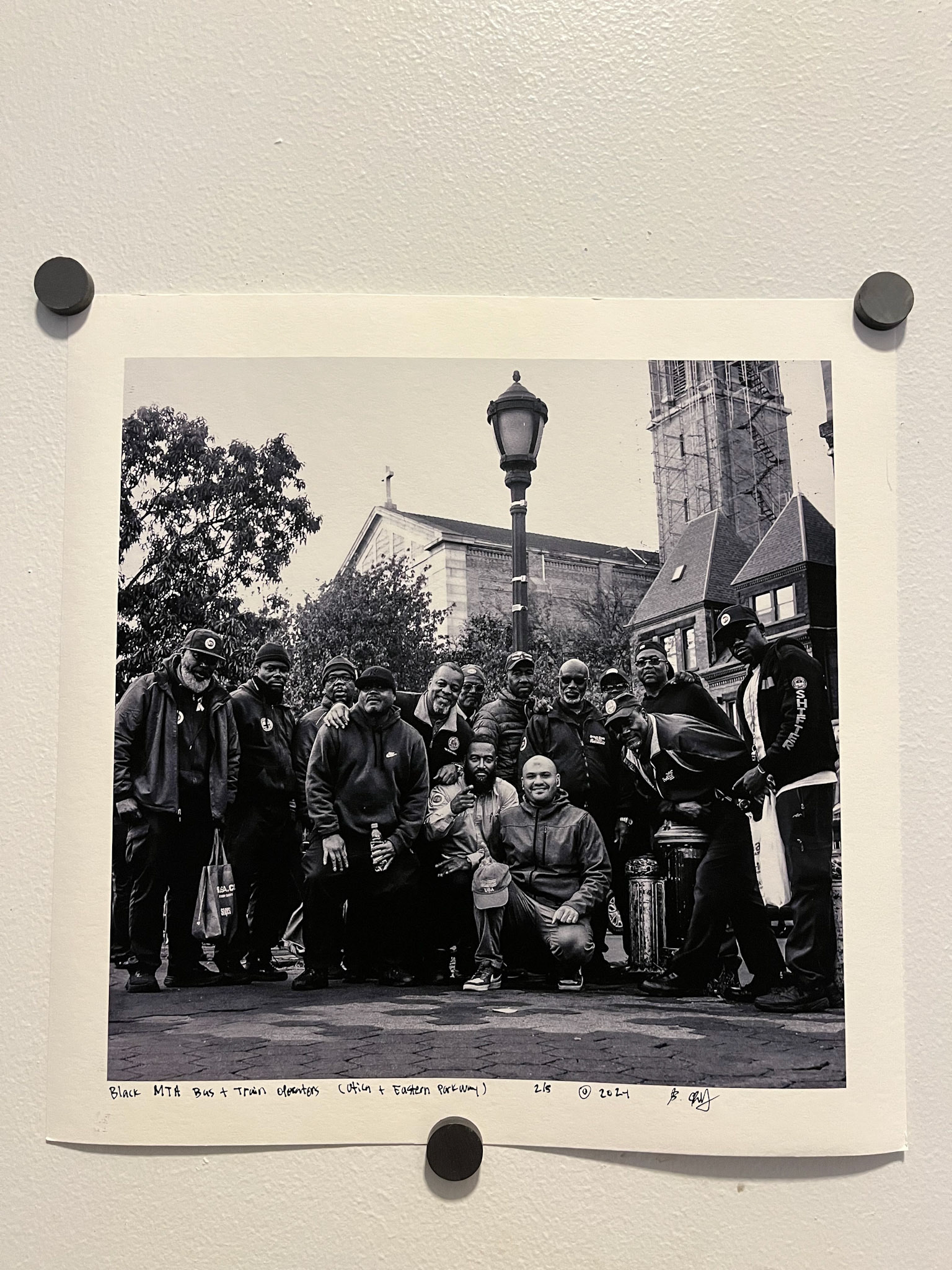 Subway Series: Black MTA Workers (8x8 Bamboo Hahnemuel)