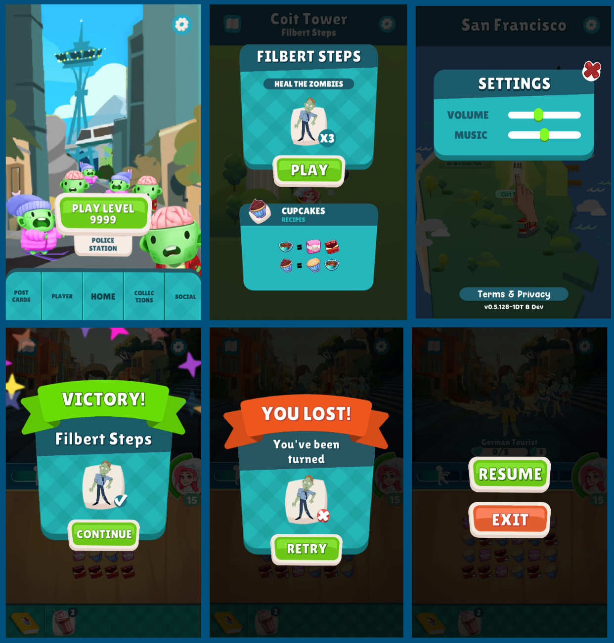 Implemented and built these screens in Unity based on the ui artist's design.