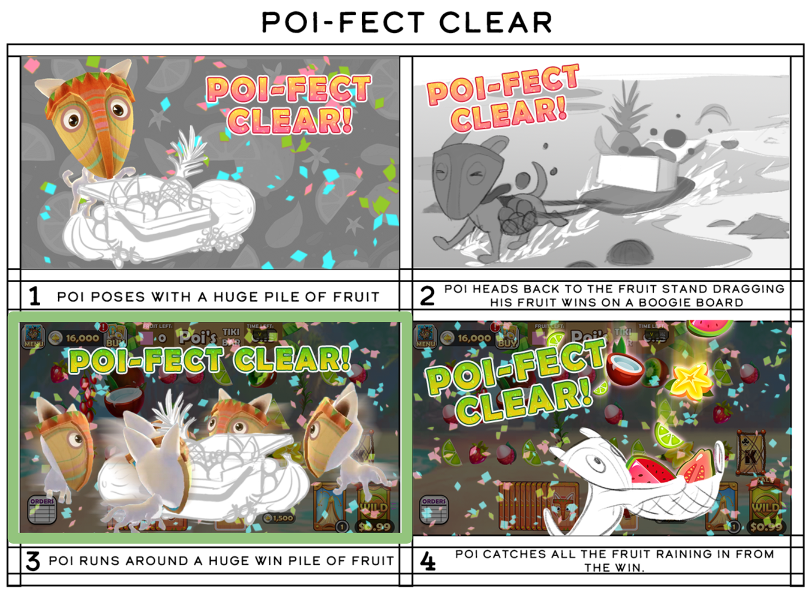 Concepts for "Poi-fect Clear" sequence