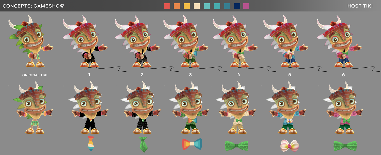 Concepts for game show outfit