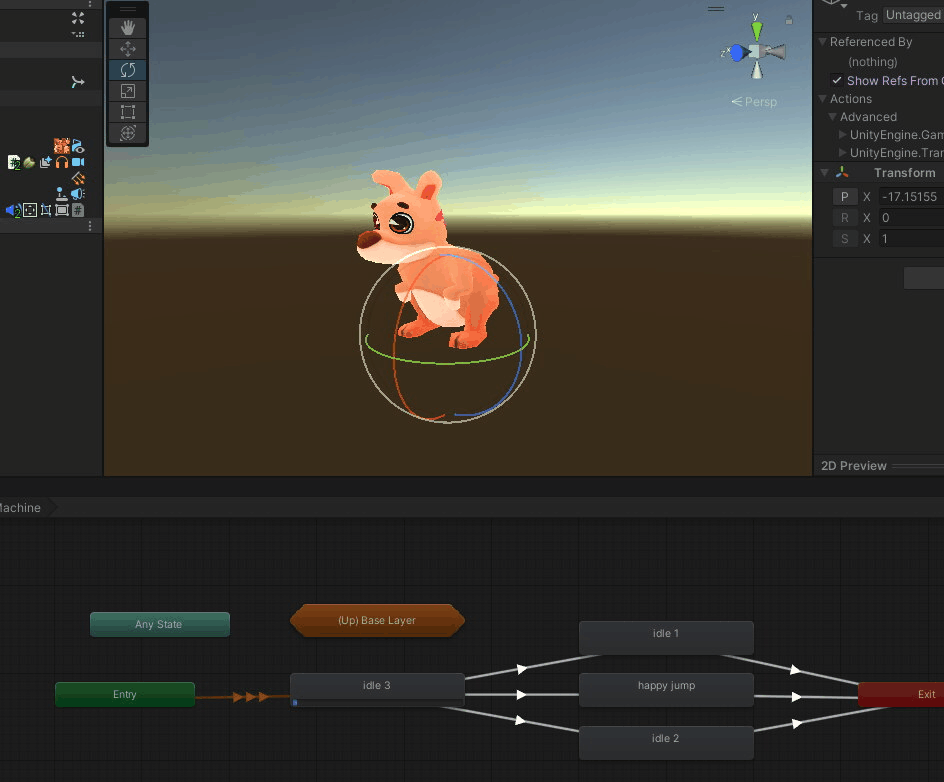 Baby Kangaroo idle animation 1