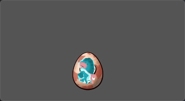 I animated the baby being born when the player resolves the hazard