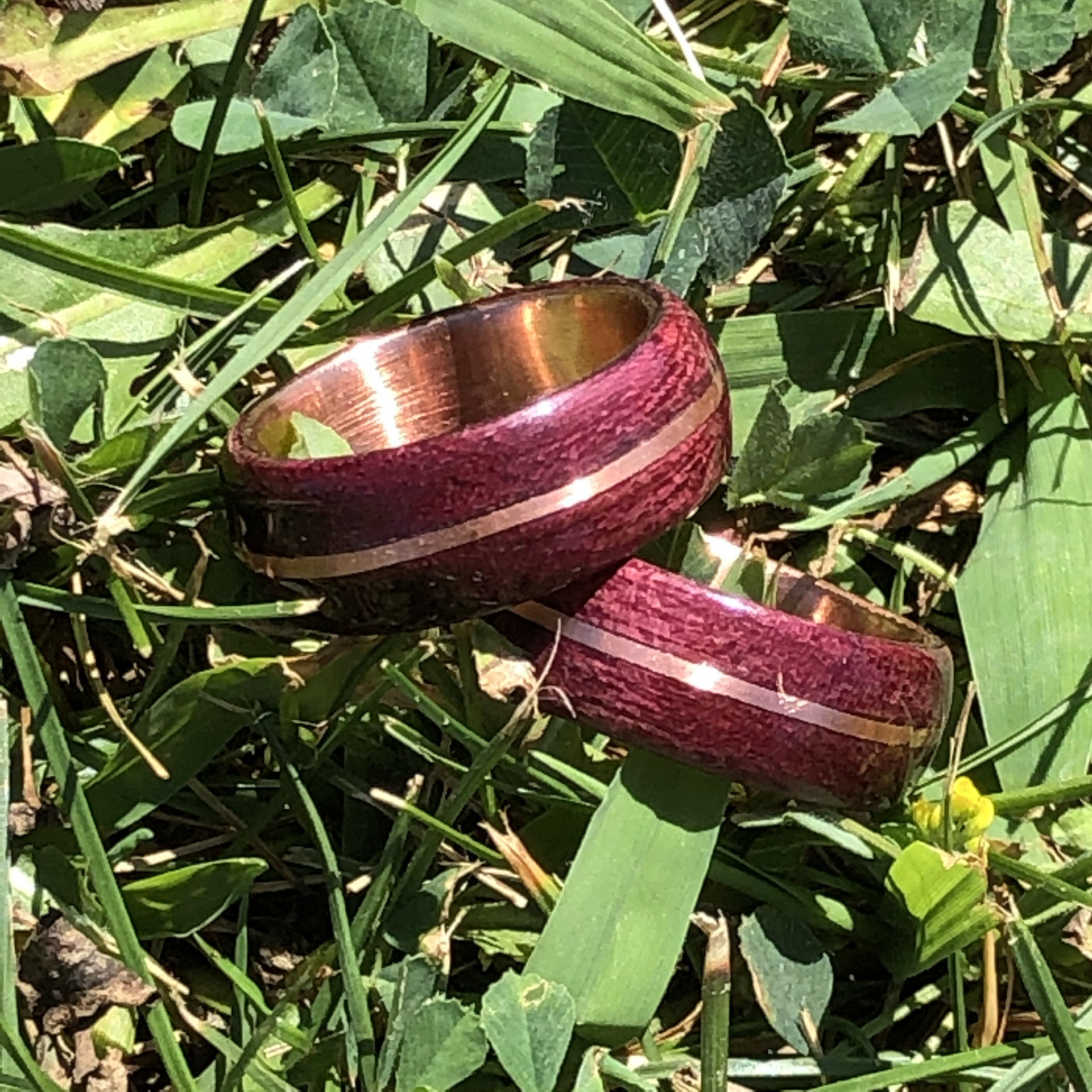 purple heart, copper core