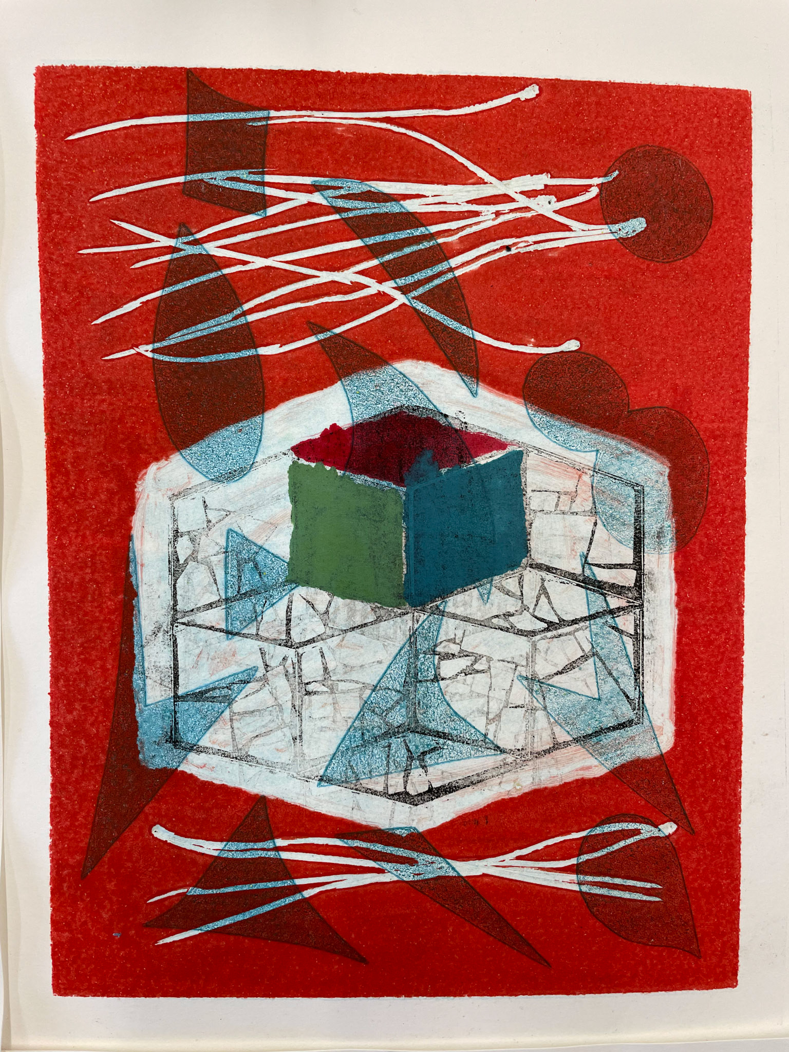 Stencil Monotype with pronto plate litho