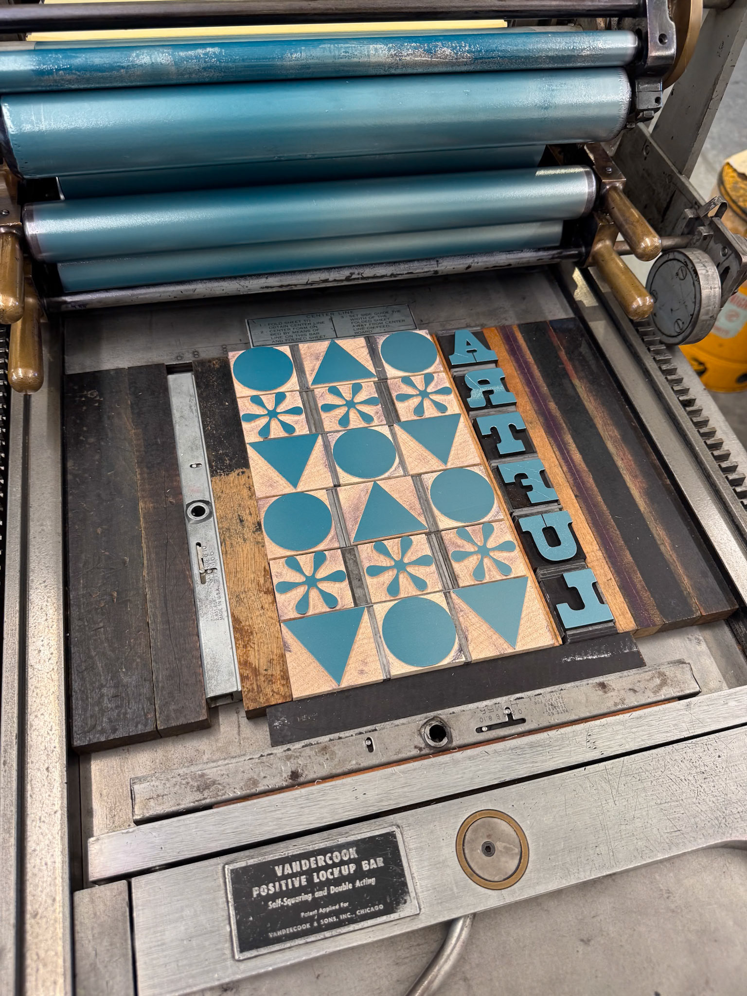 Artful series lockup. New and vintage wood type.