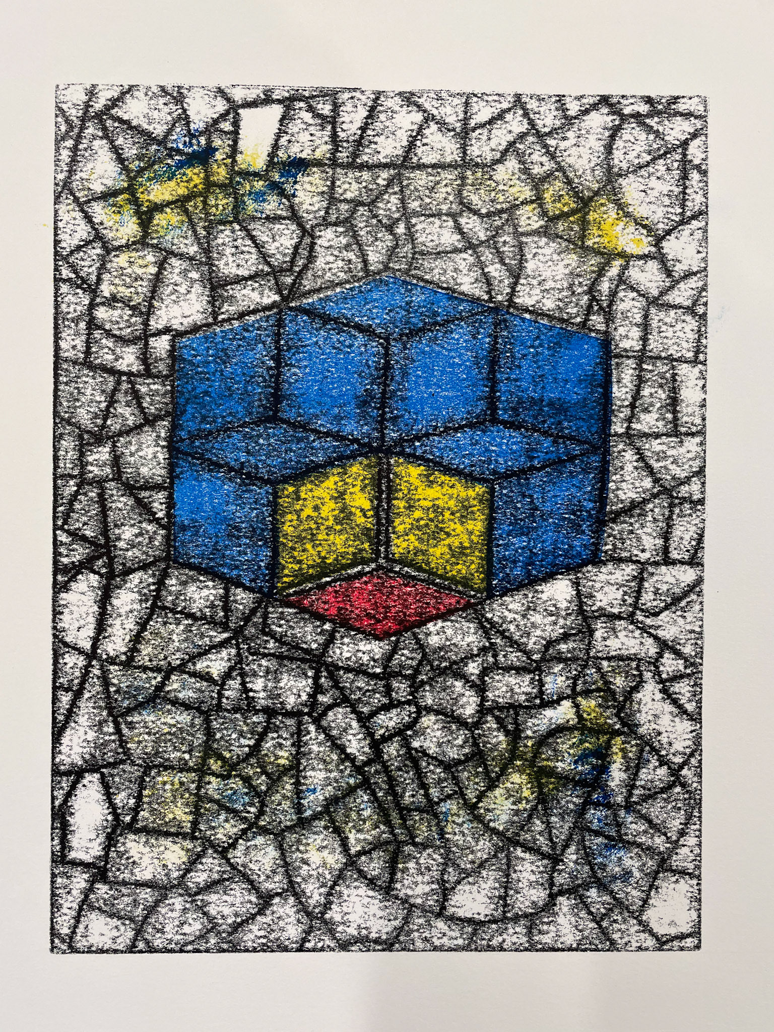 Trace monotype with multiple color layers