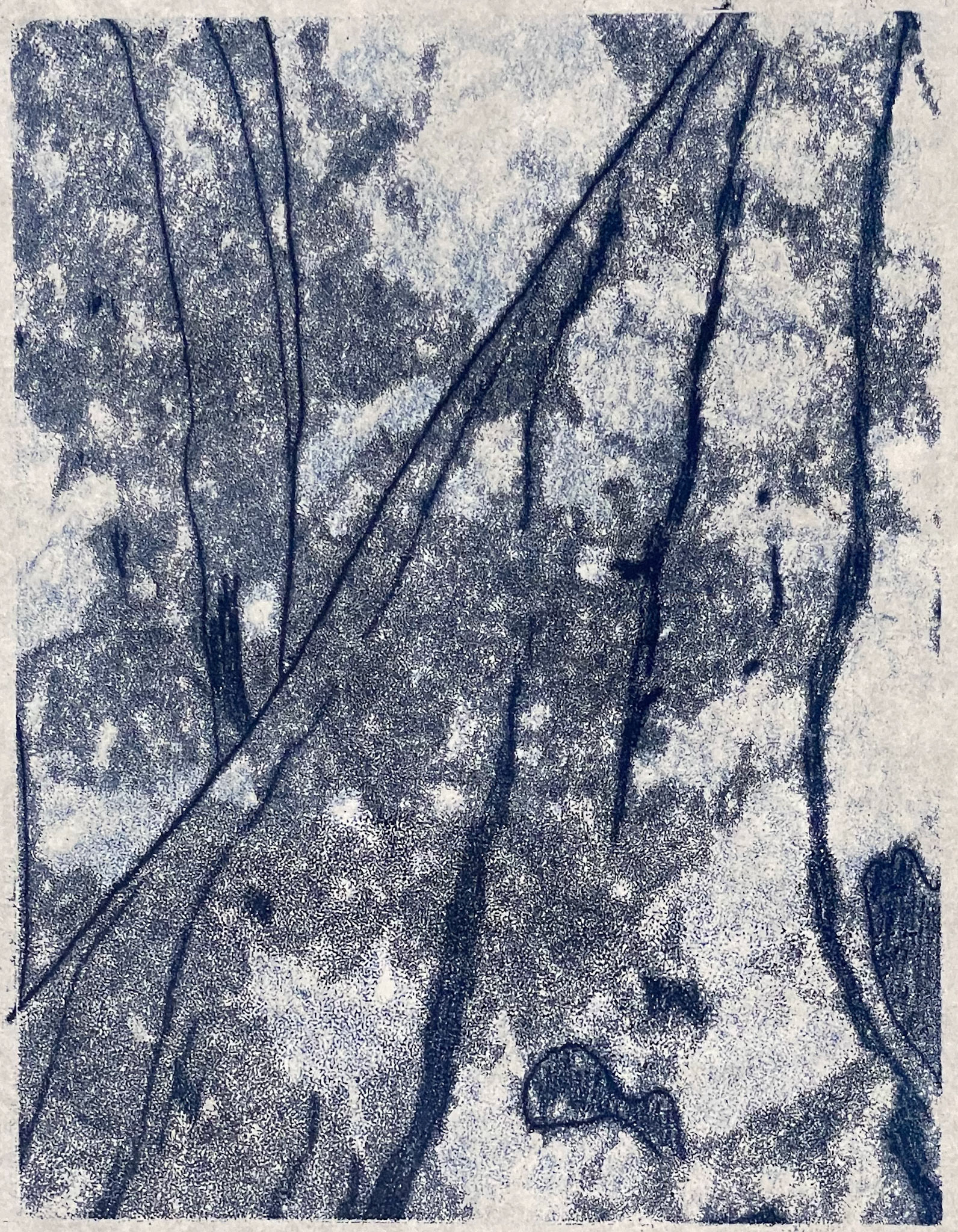 Trace monotype on Japanese paper