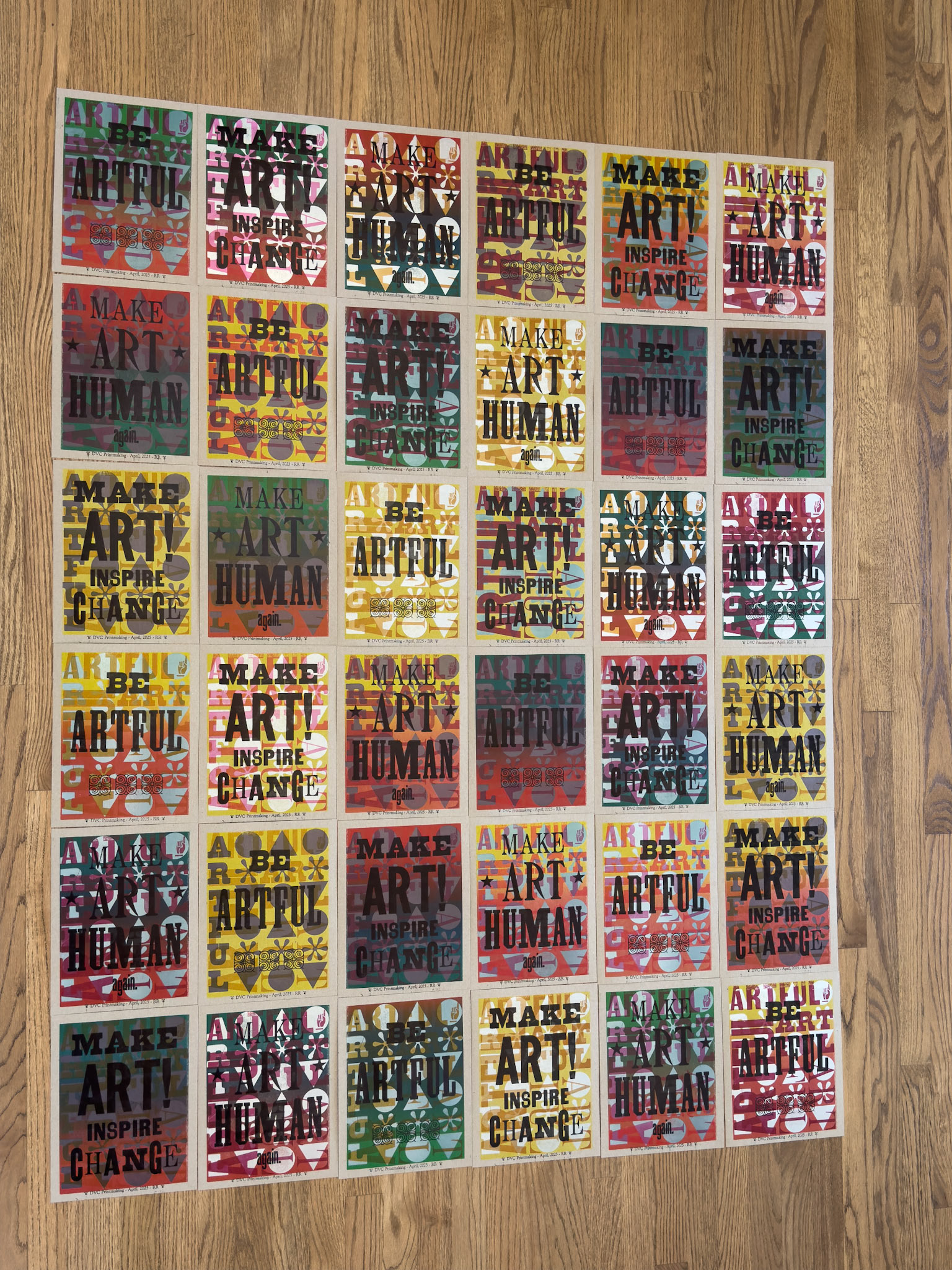 Artful series from the School of Bad Printing.