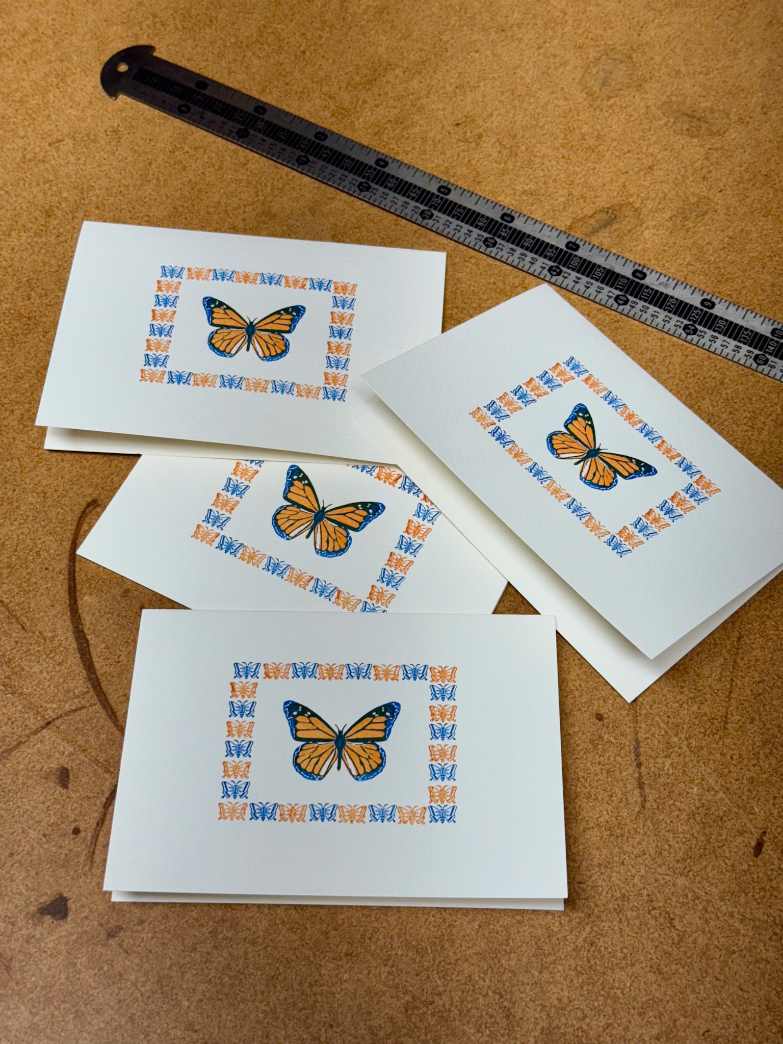 Two color butterfly cards, A1 size. 