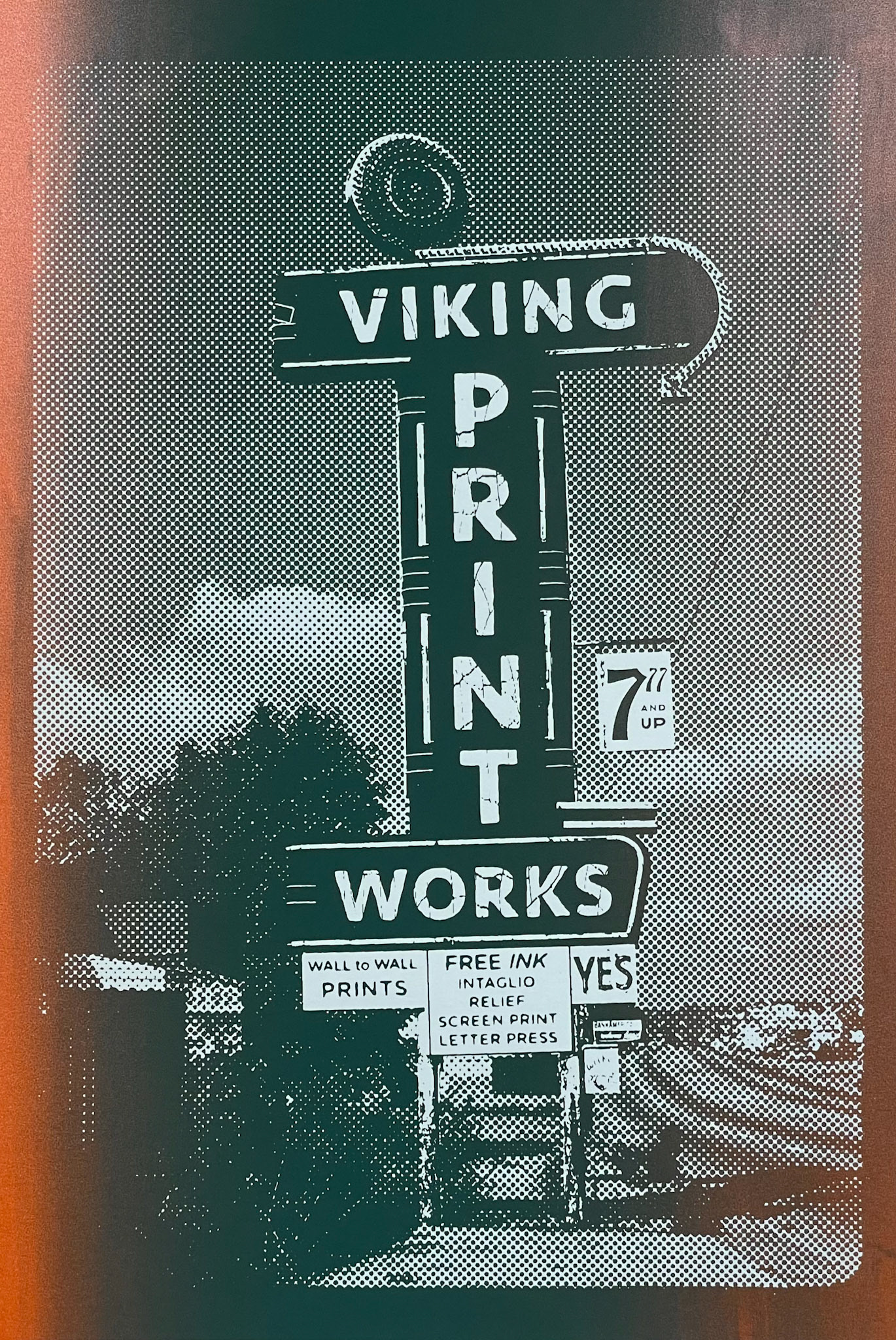 Split-fountain single layer print