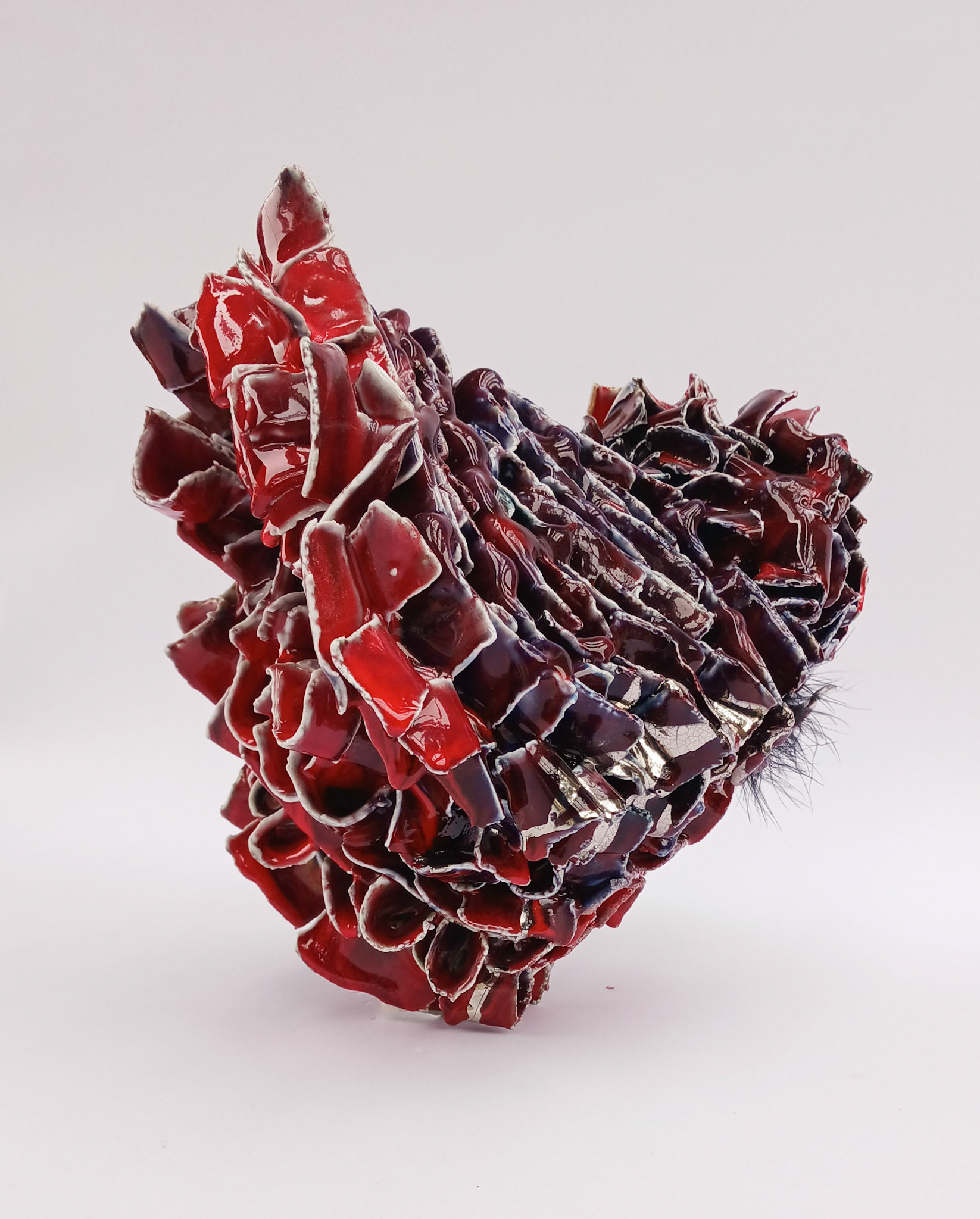 A Vegas Detour,  porcelain, glaze, luster, 18"x18"x12"