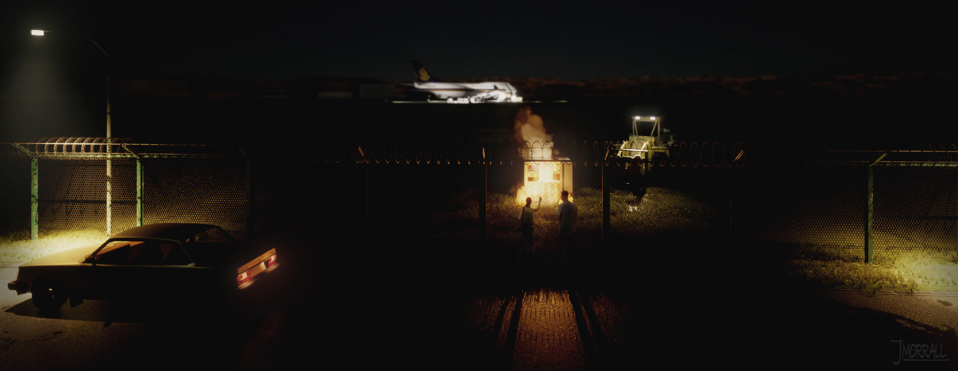 GANGS OF LONDON S1 / SKY - AIRFIELD DOUBLE CROSS: DUNSFOLD AIRFIELD BUILD