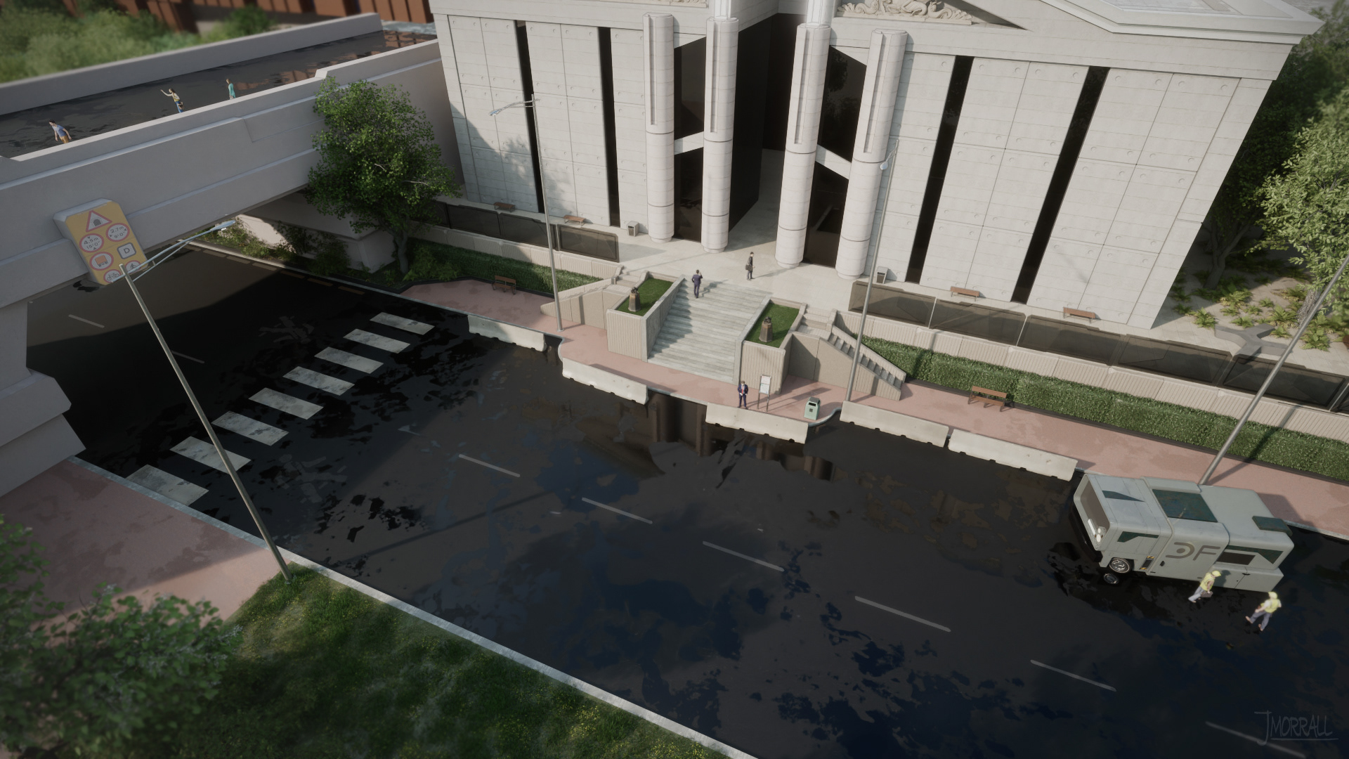 SNOWCRASH - THE FED BUILDING EXTERIOR