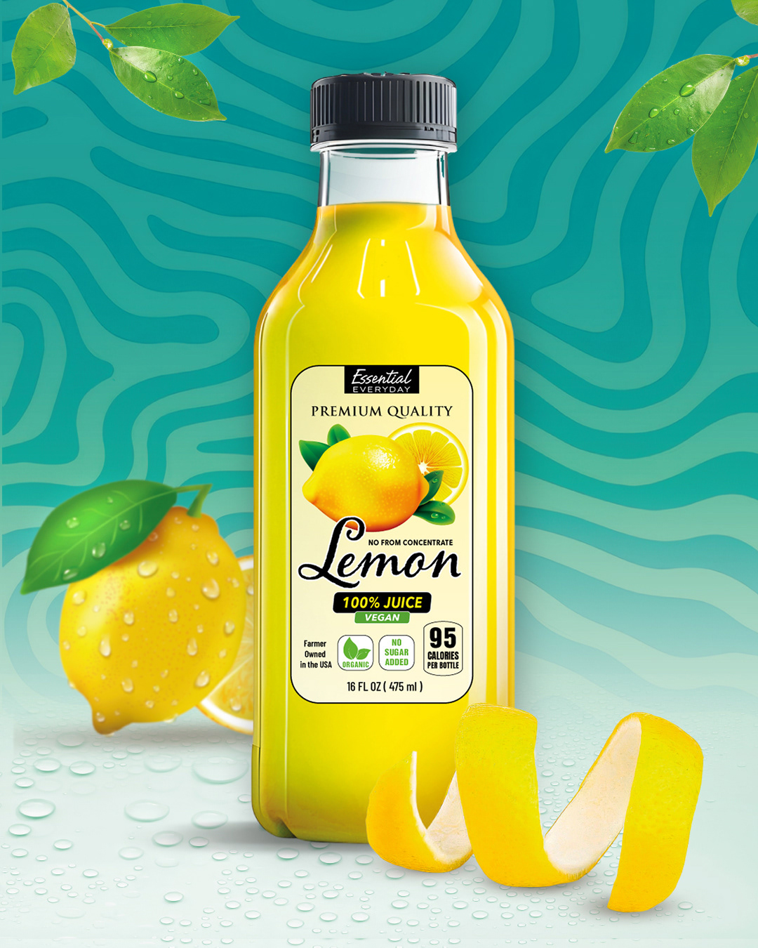 Lemon Juice Packaging & Label Design