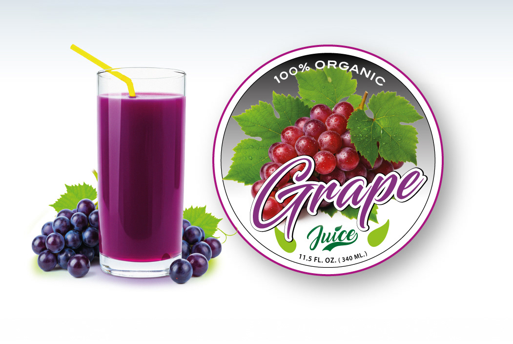 Grape Juice Packaging & Label Design