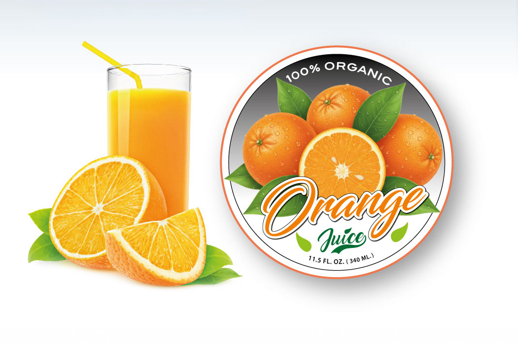 Orange Juice Packaging & Label Design