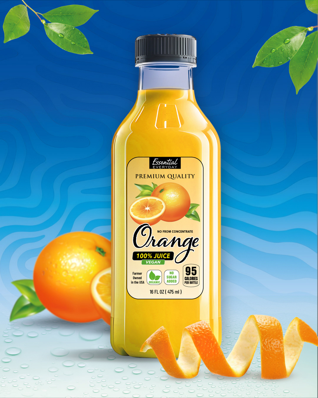 Orange Juice Packaging & Label Design