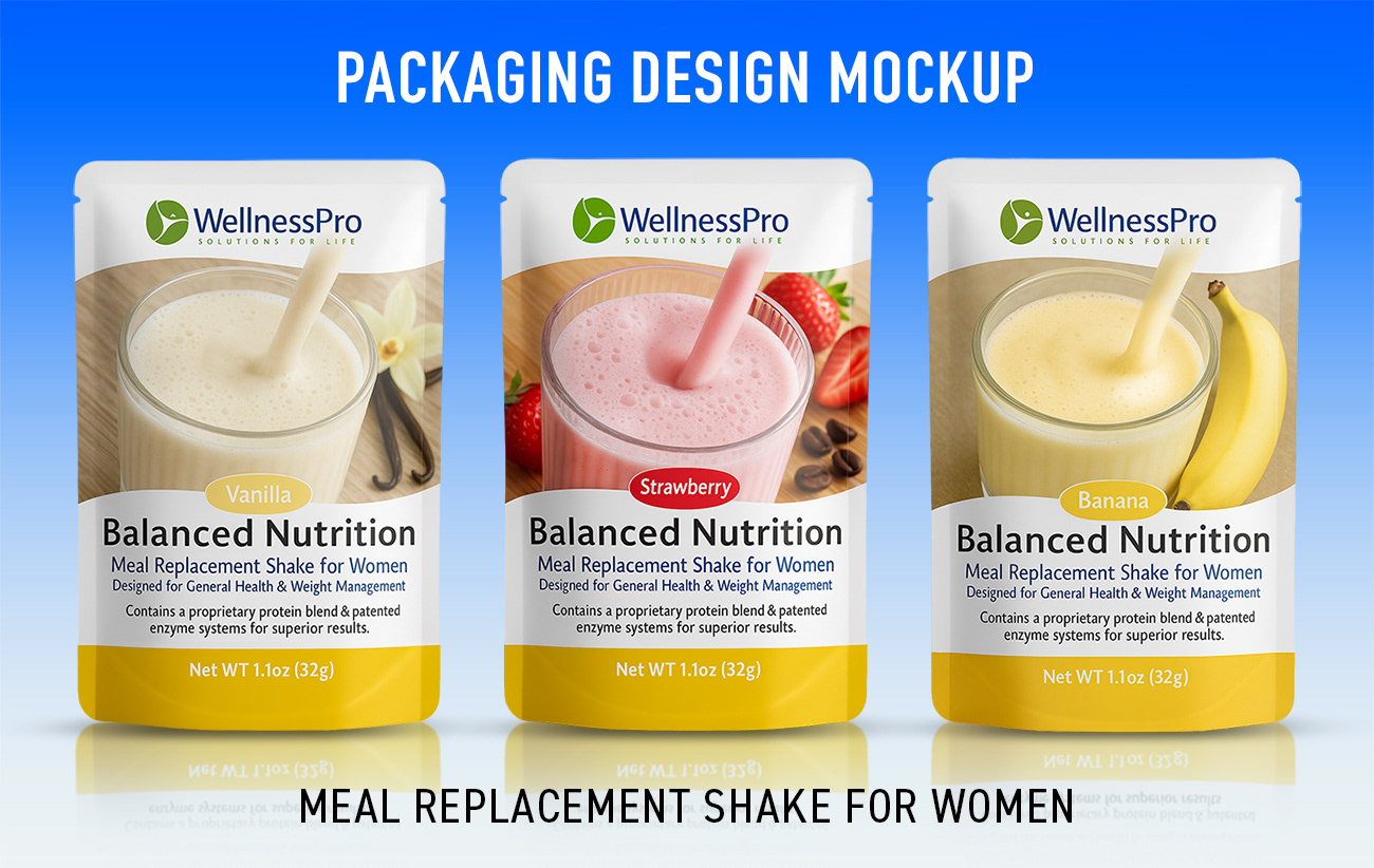 Packaging Design, Organic Nutrition Shake