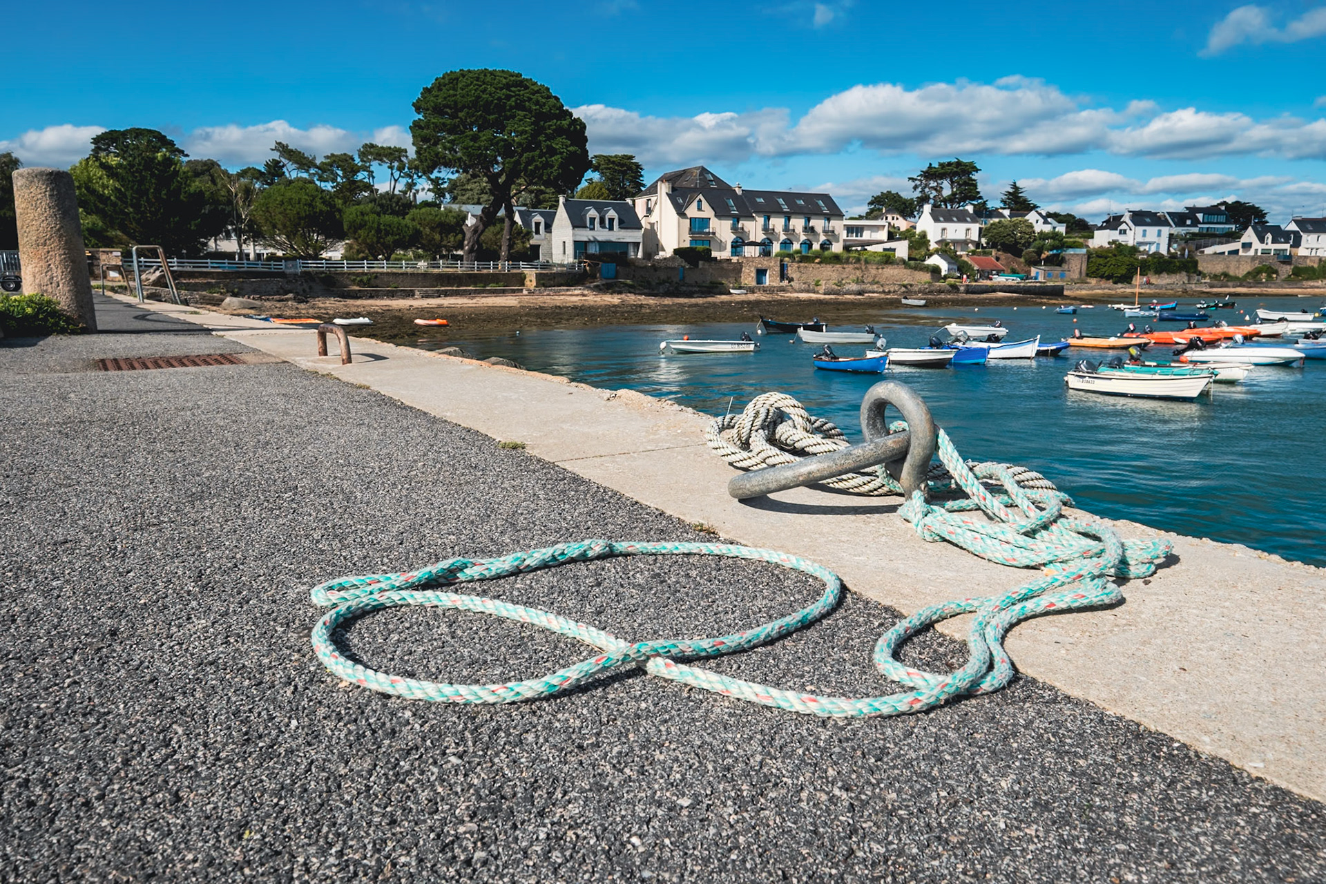 Port de Larmor-Baden dans le golfe du Morbihan