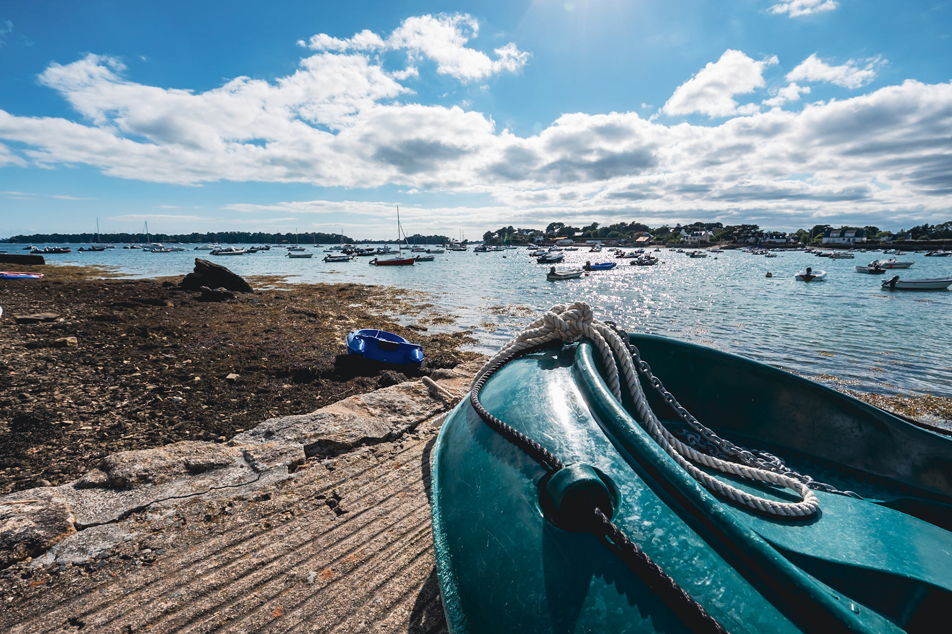 Port de Larmor-Baden dans le golfe du Morbihan