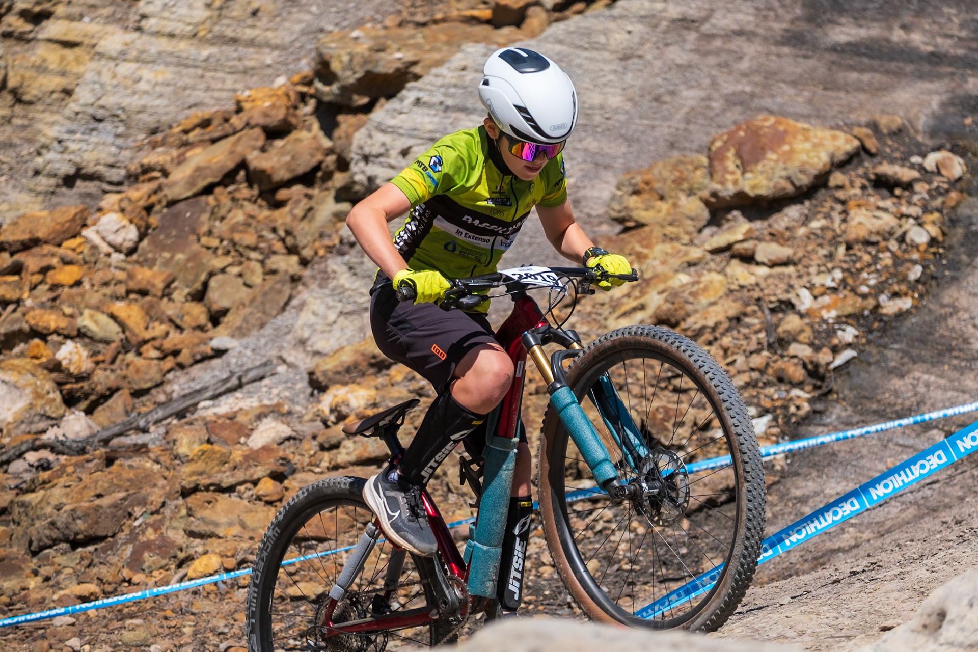 Axel sur la zone de trial 1