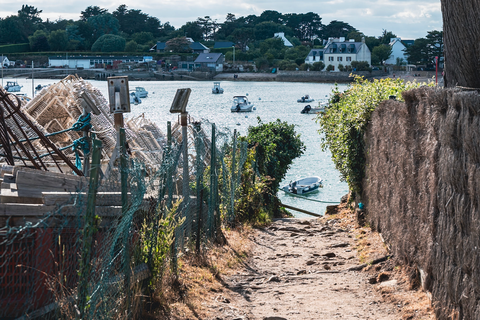 Port de Larmor-Baden dans le golfe du Morbihan