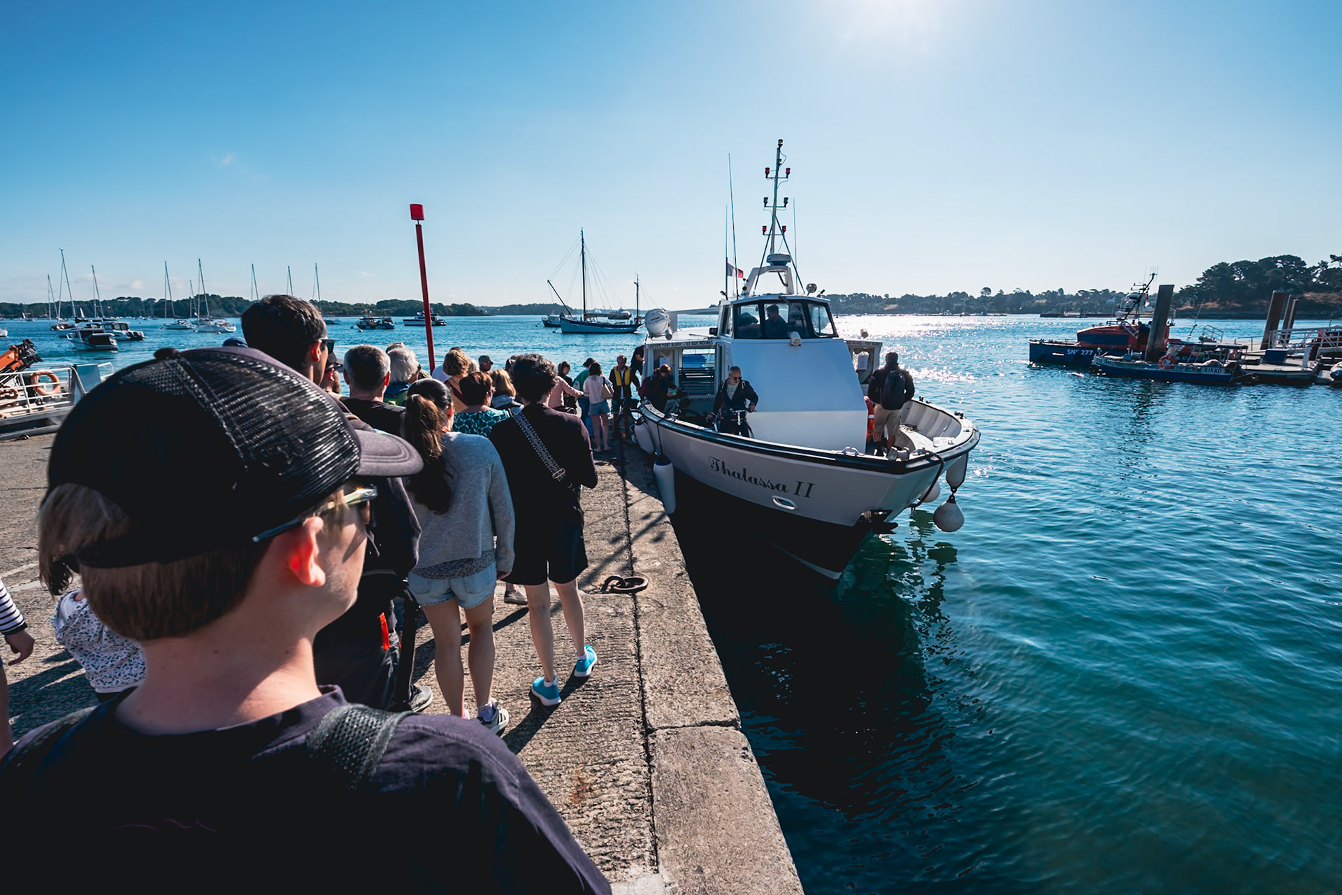 Embarquement pour l'île aux Moines