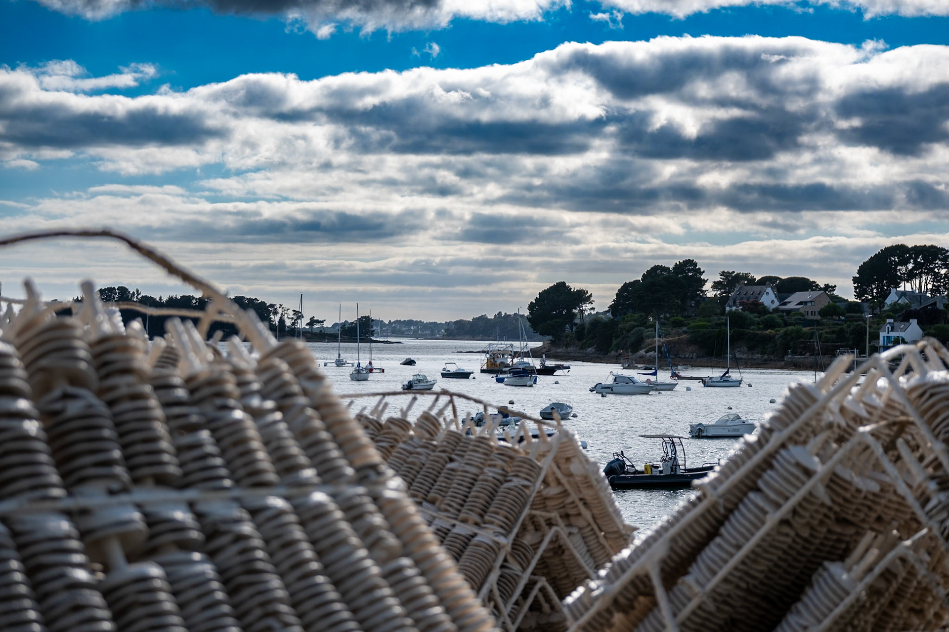 Port de Larmor-Baden dans le golfe du Morbihan