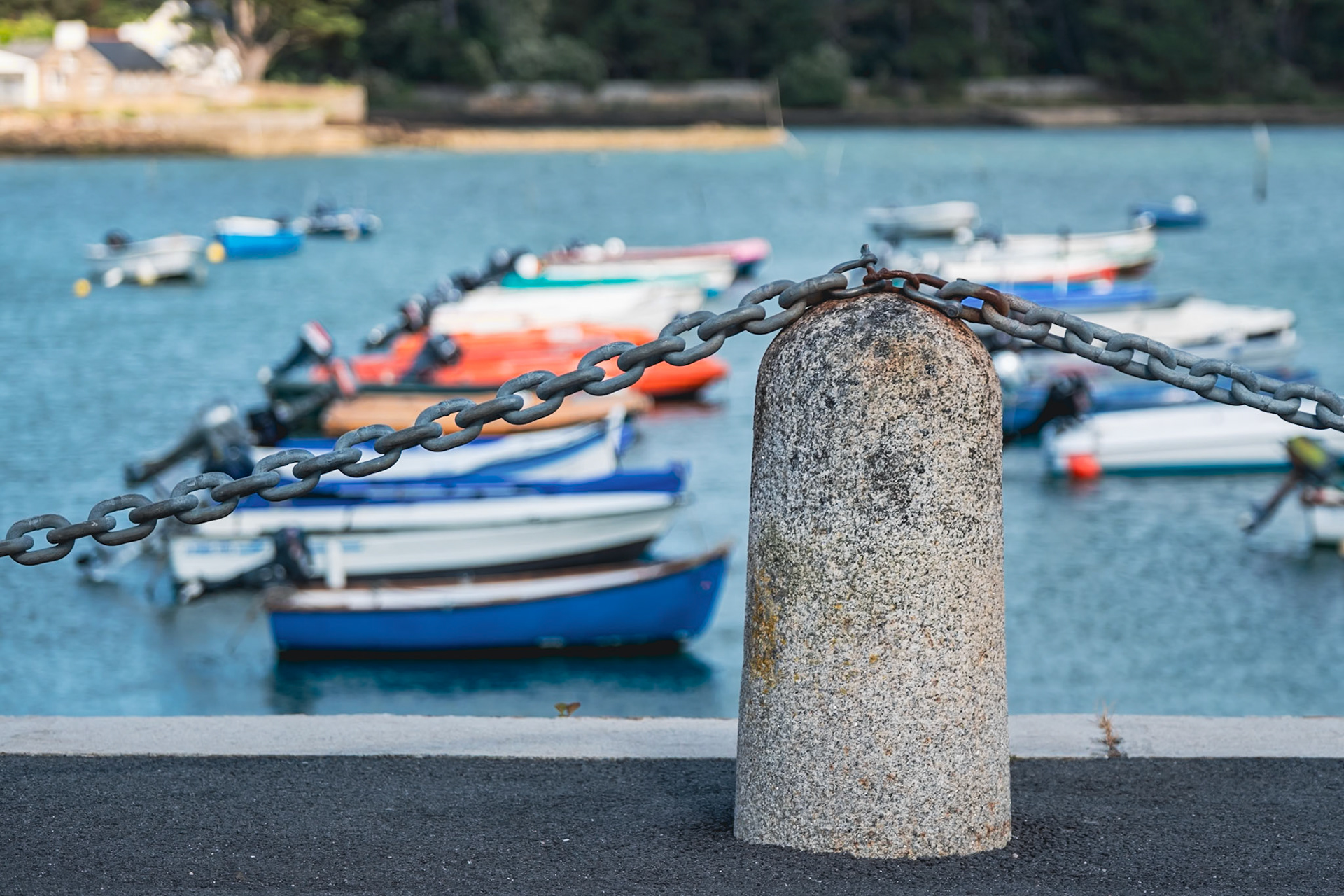 Port de Larmor-Baden dans le golfe du Morbihan