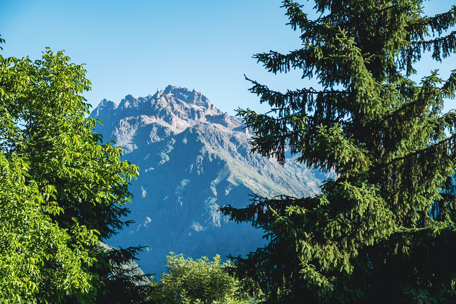 Vue sur le mont Pelvoux