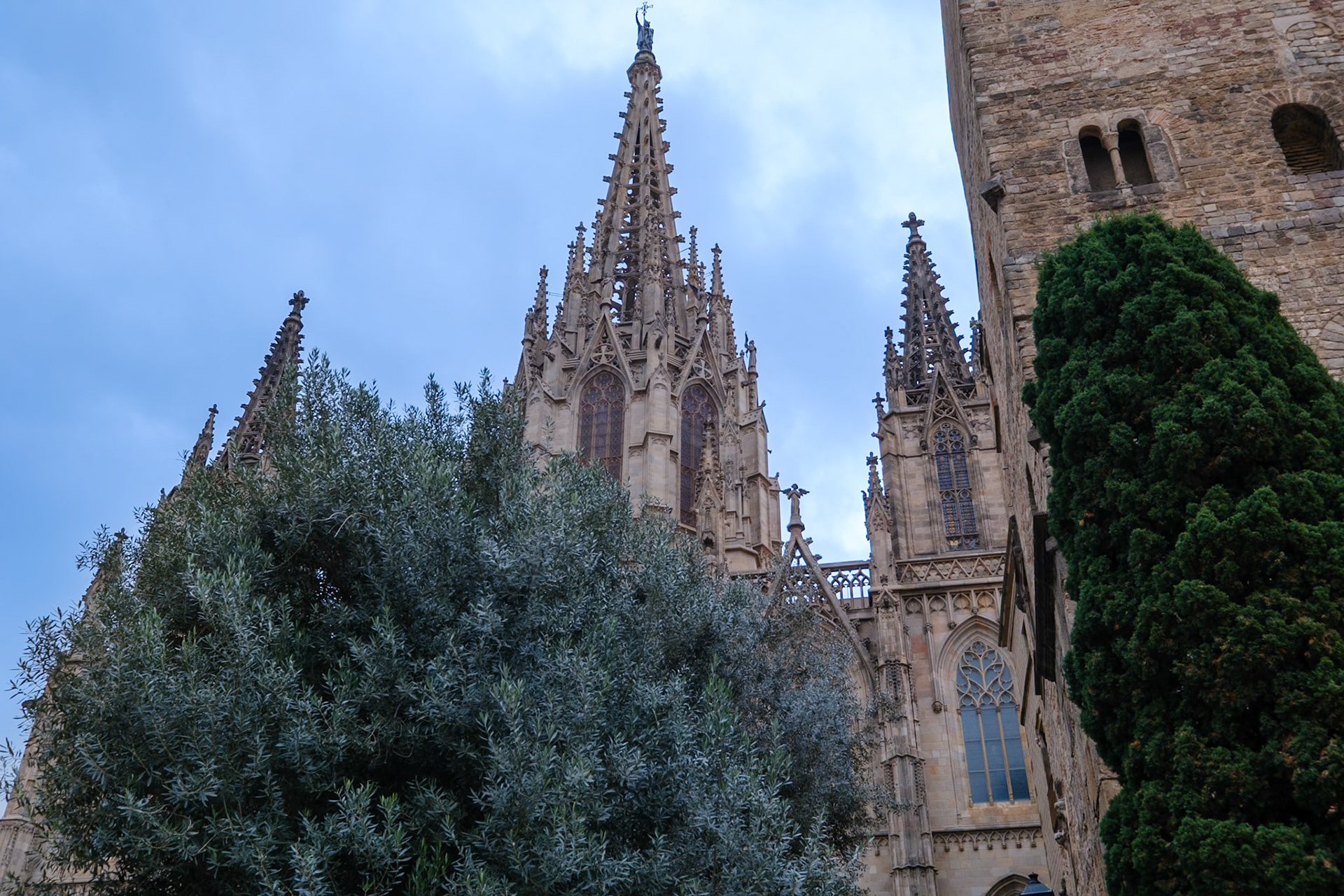 Détails sur la cathédrale basilique métropolitaine de la Sainte-Croix et de Sainte Eulalie de Barcelone