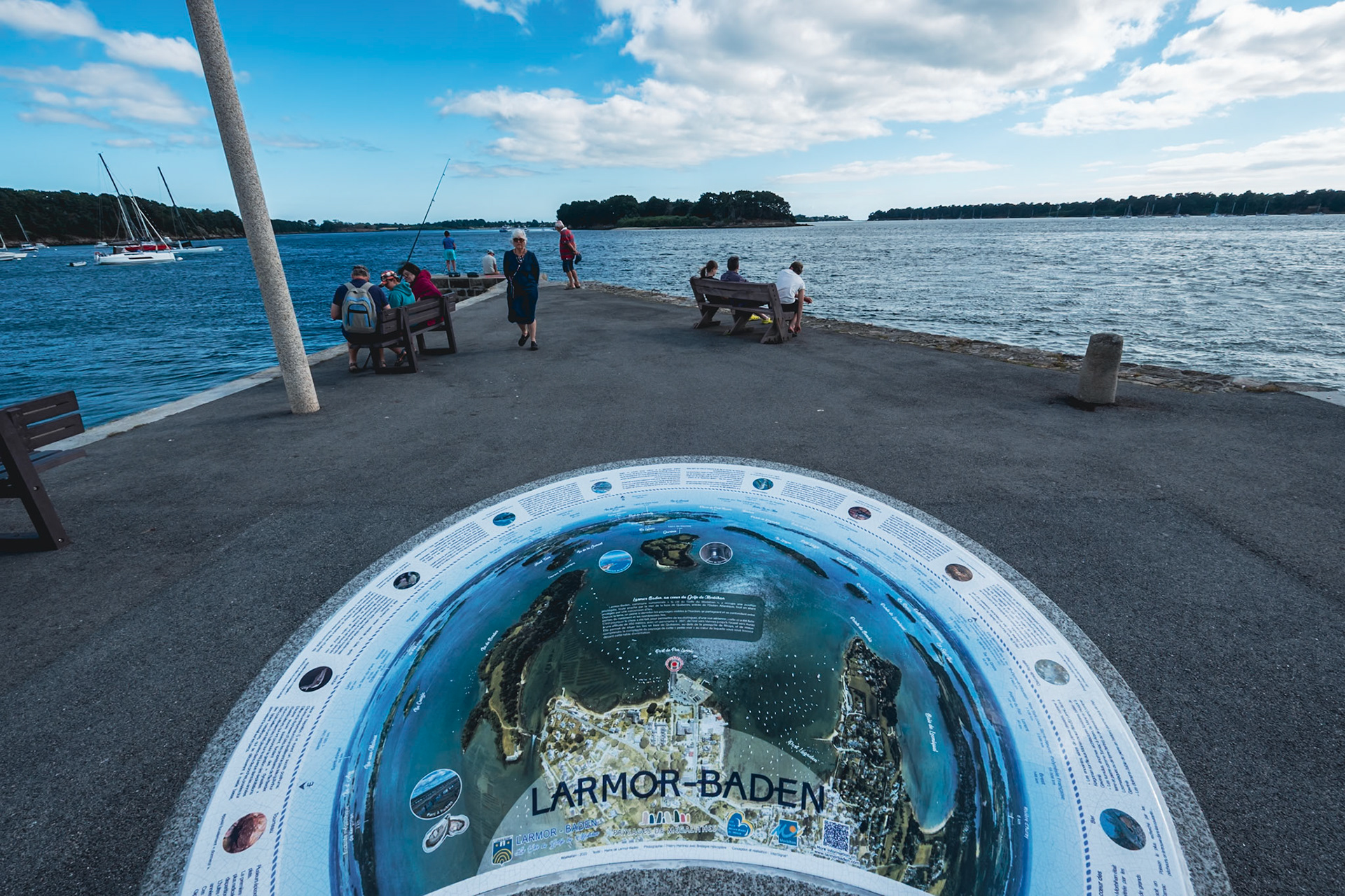 Port de Larmor-Baden dans le golfe du Morbihan
