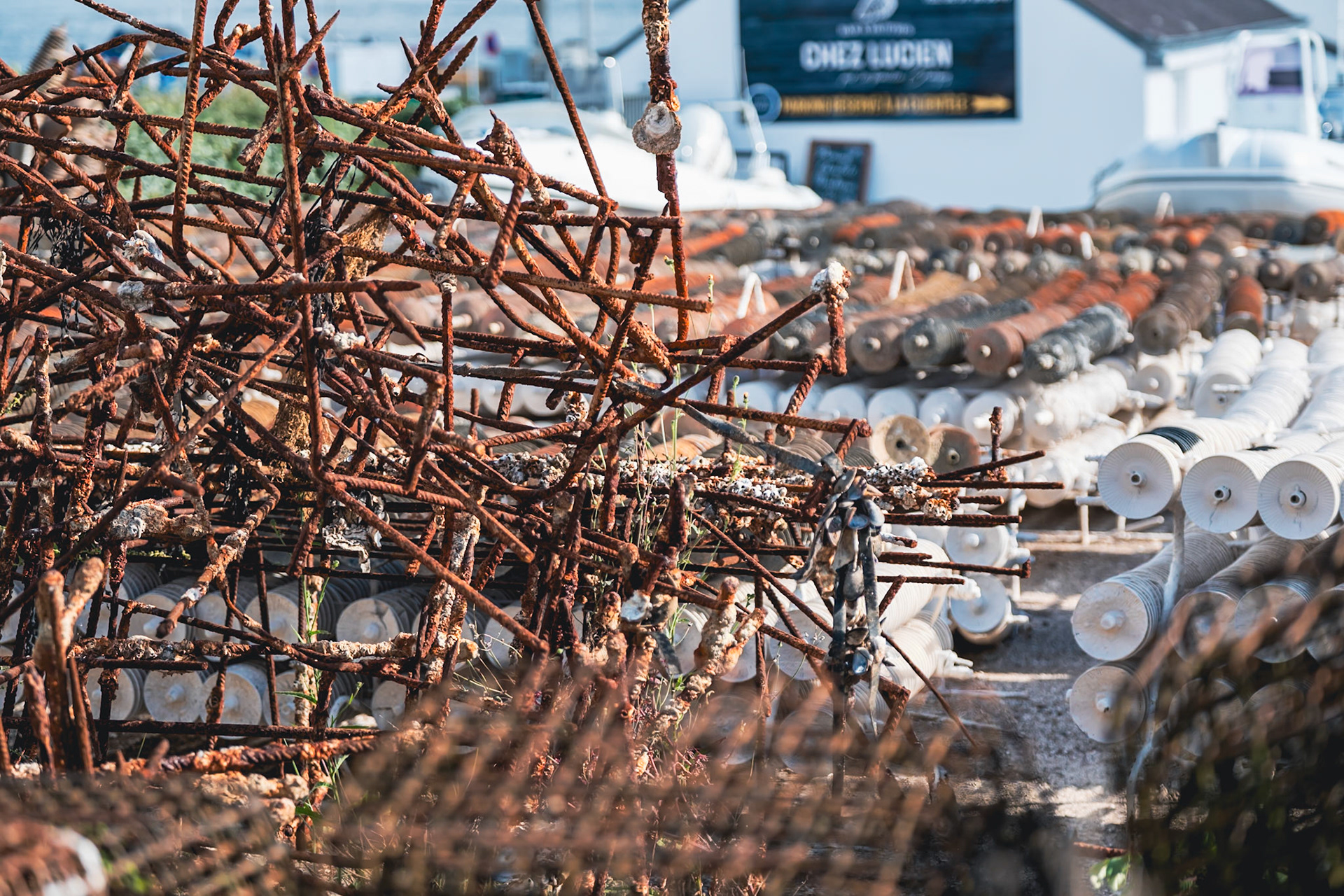 Port de Larmor-Baden dans le golfe du Morbihan