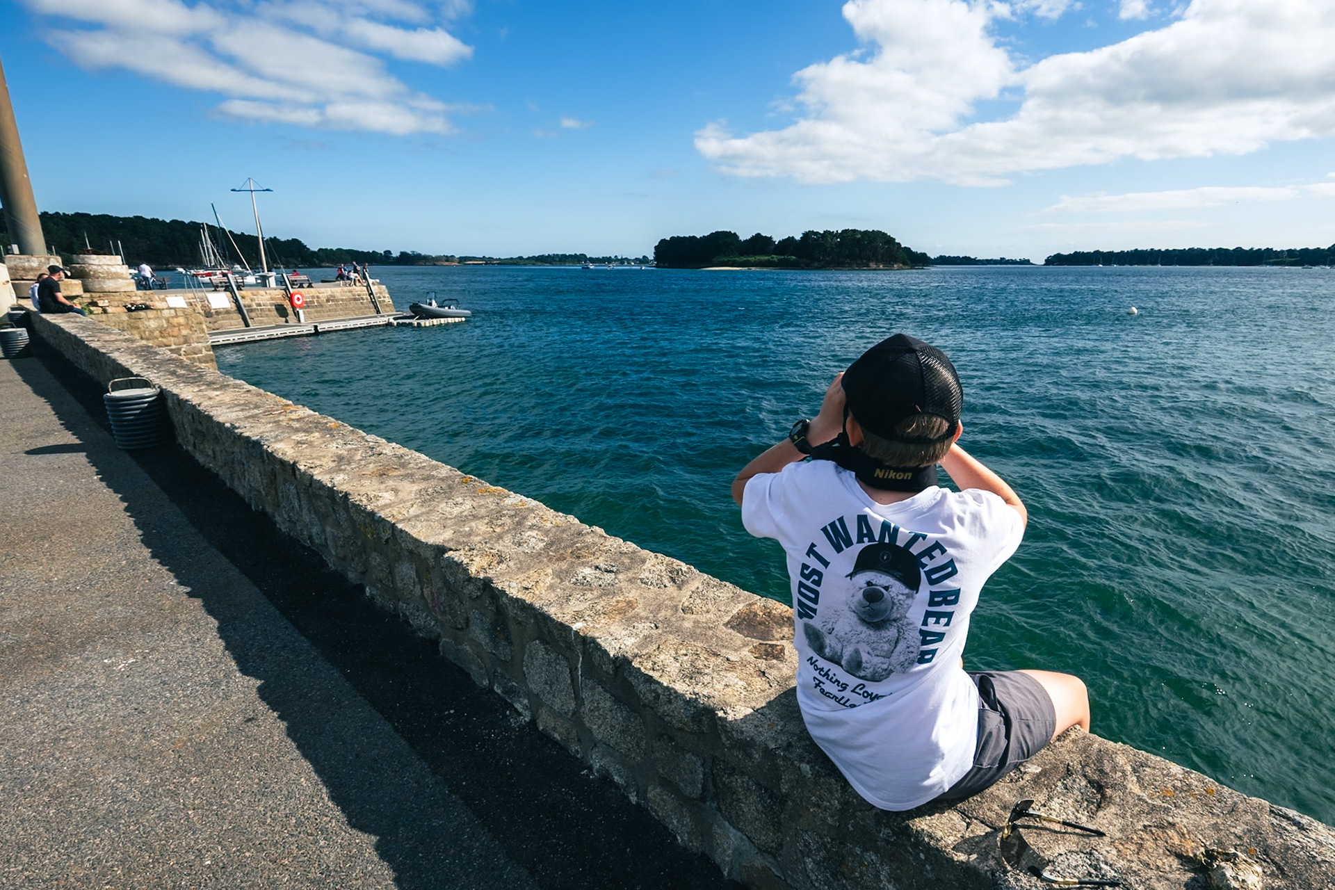 Port de Larmor-Baden dans le golfe du Morbihan