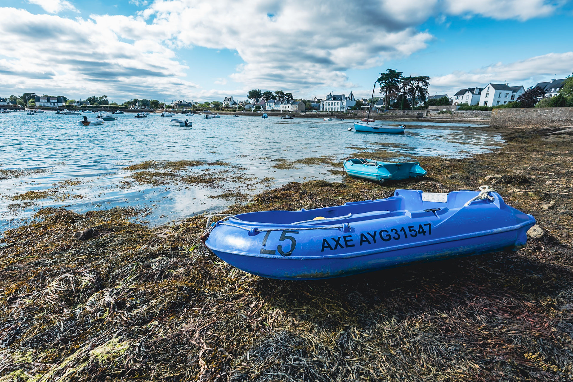 Port de Larmor-Baden dans le golfe du Morbihan