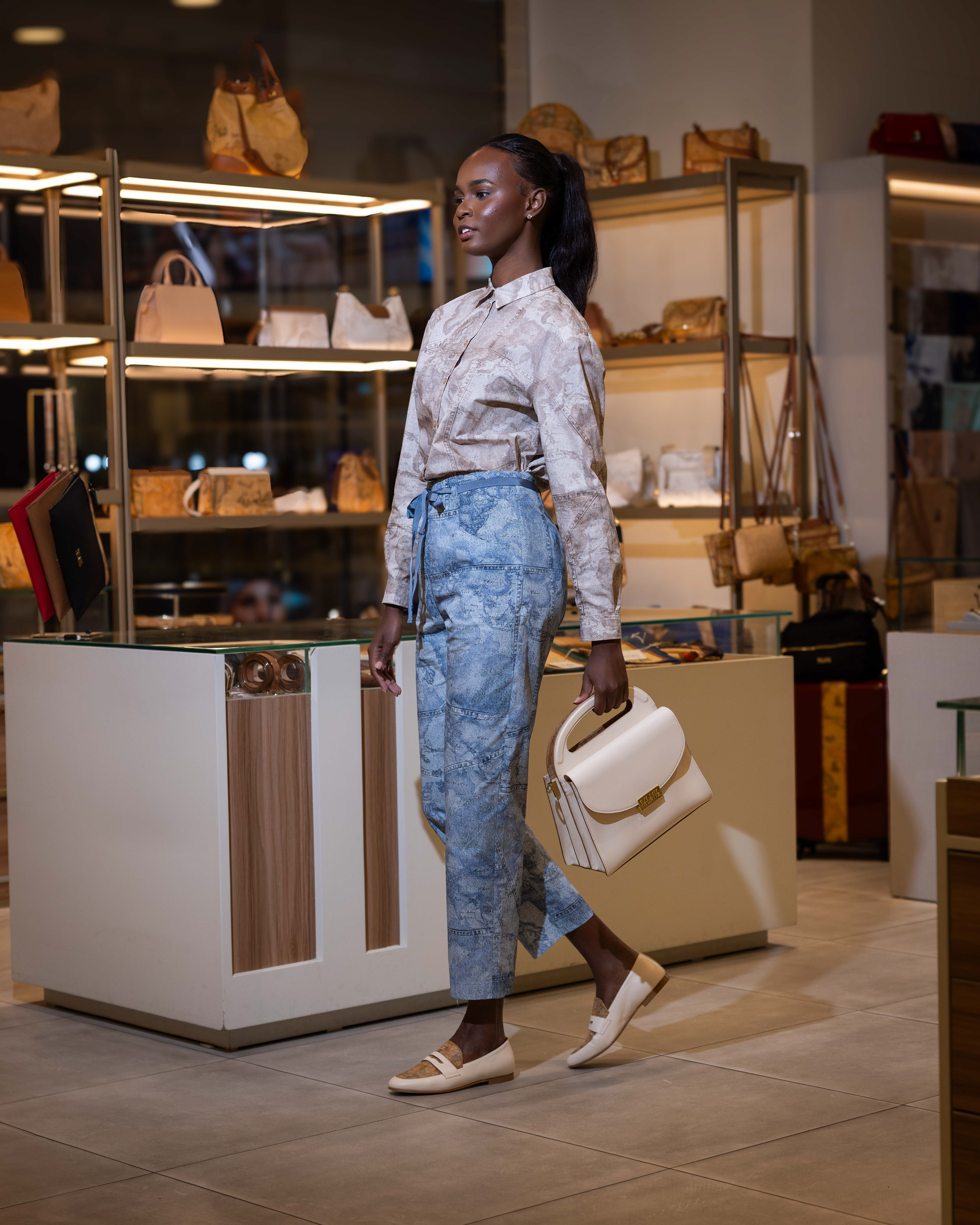 Fashion Photoshoot by instore for Alviero Martini 1A Classe at The Avenues Mall Kuwait