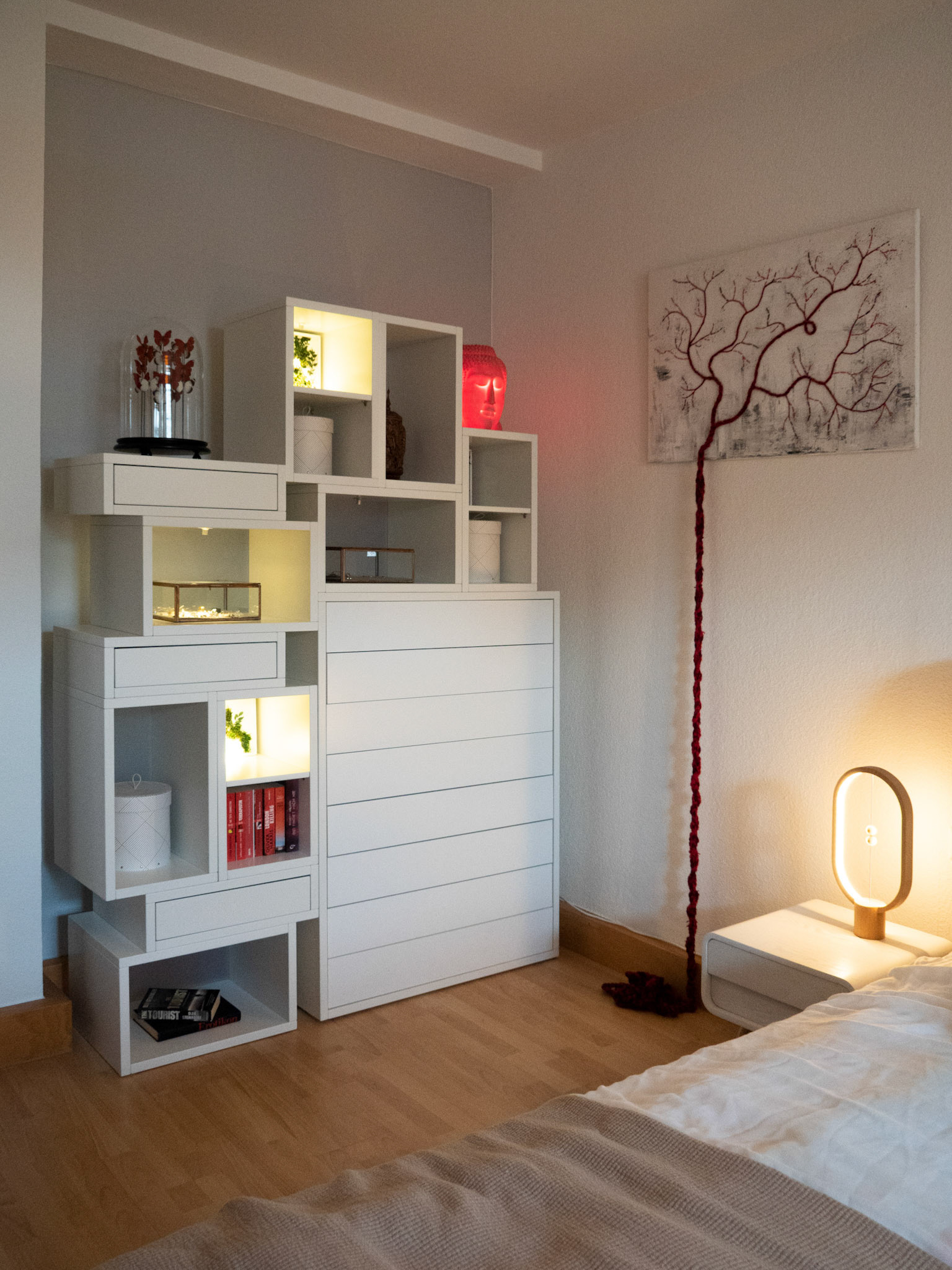 Home Is A Feeling *I* - bespoke Artwork *Red Roots* & bespoke dresser *TTRS*