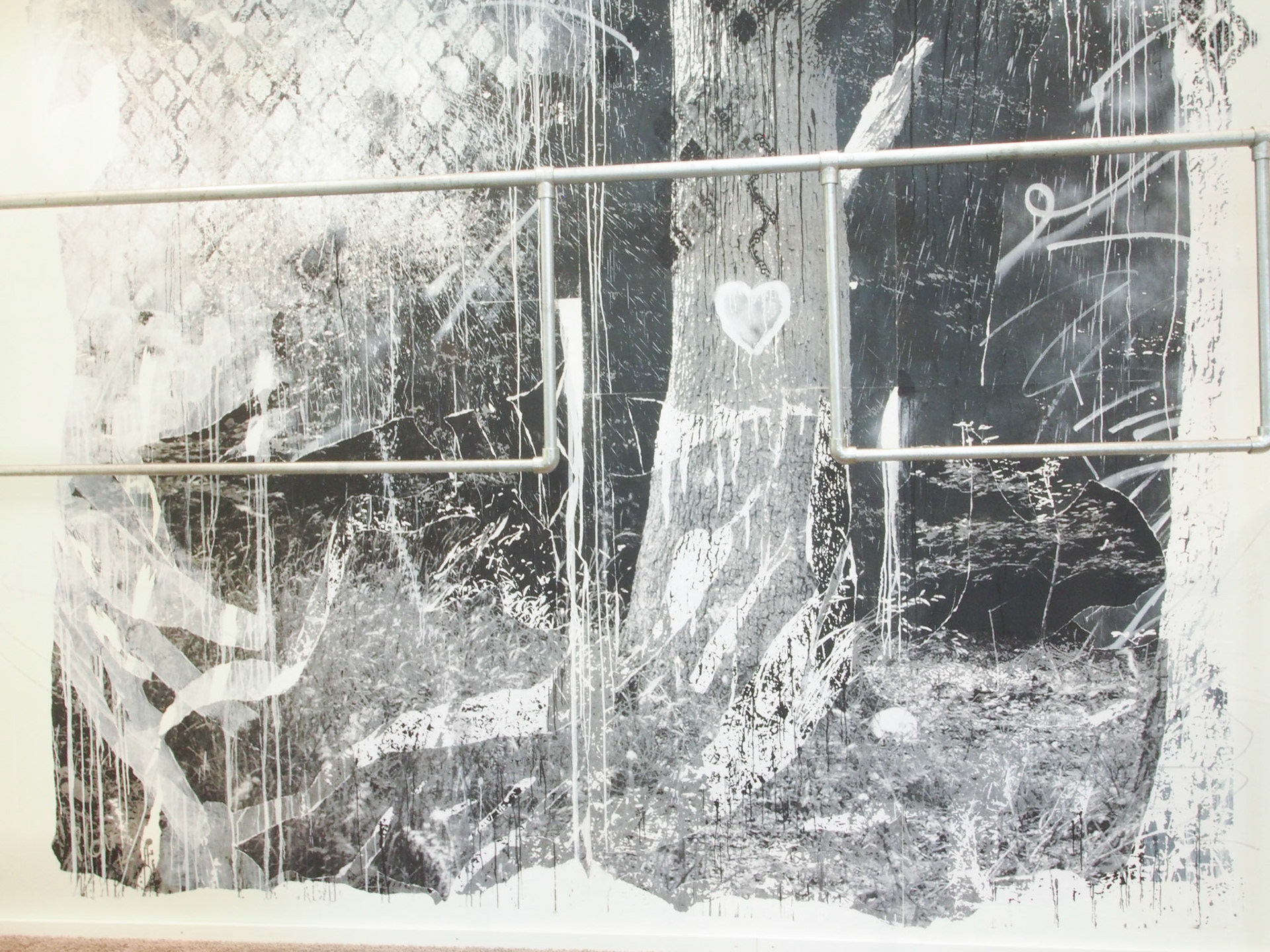 Wandgemälde mixed media